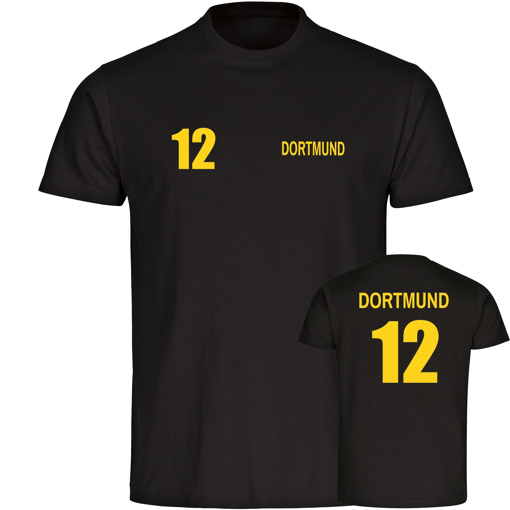 multifanshop T-Shirt Herren Dortmund - Trikot 12 - Männer