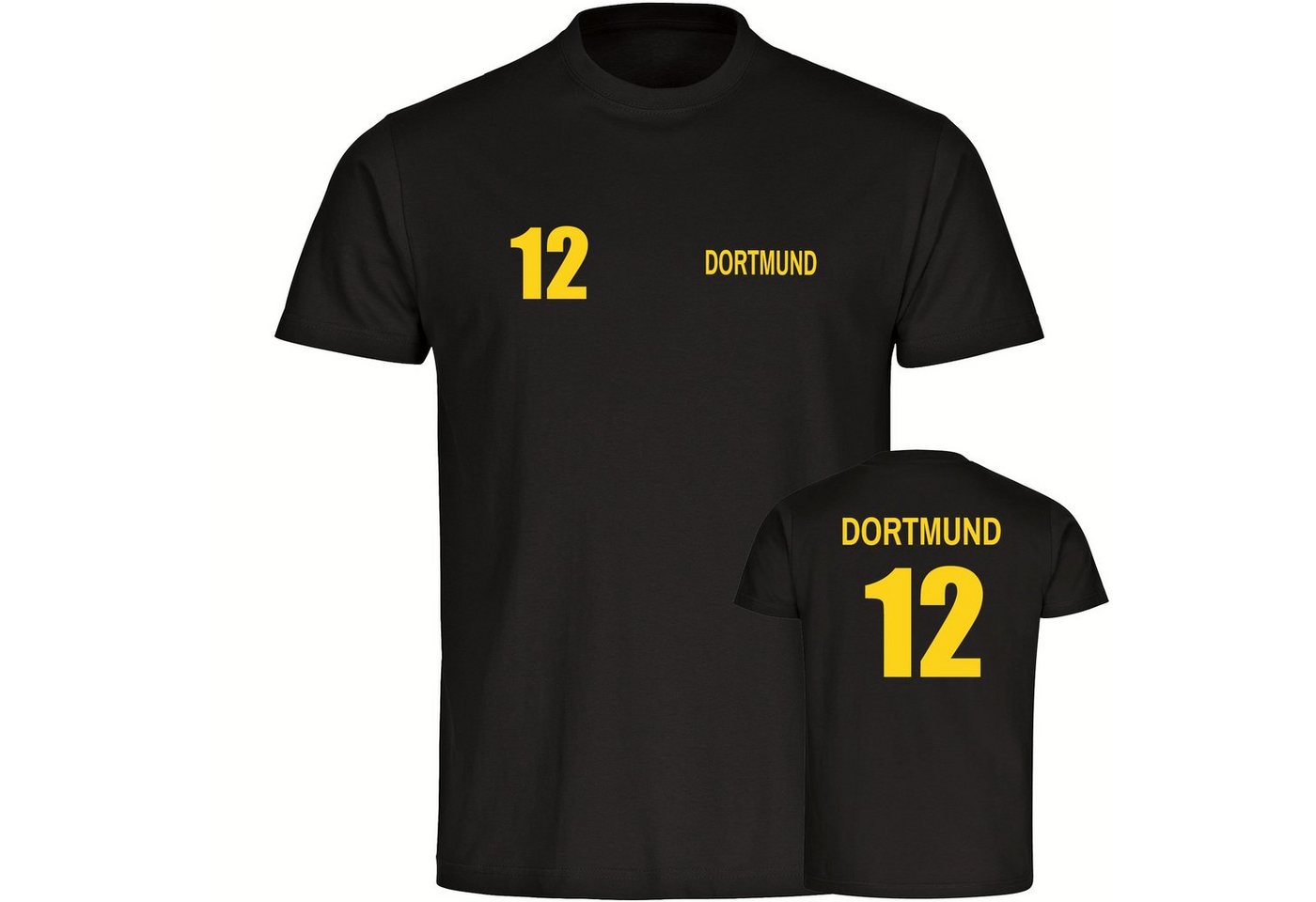 multifanshop T-Shirt Kinder Dortmund - Trikot 12 - Boy Girl