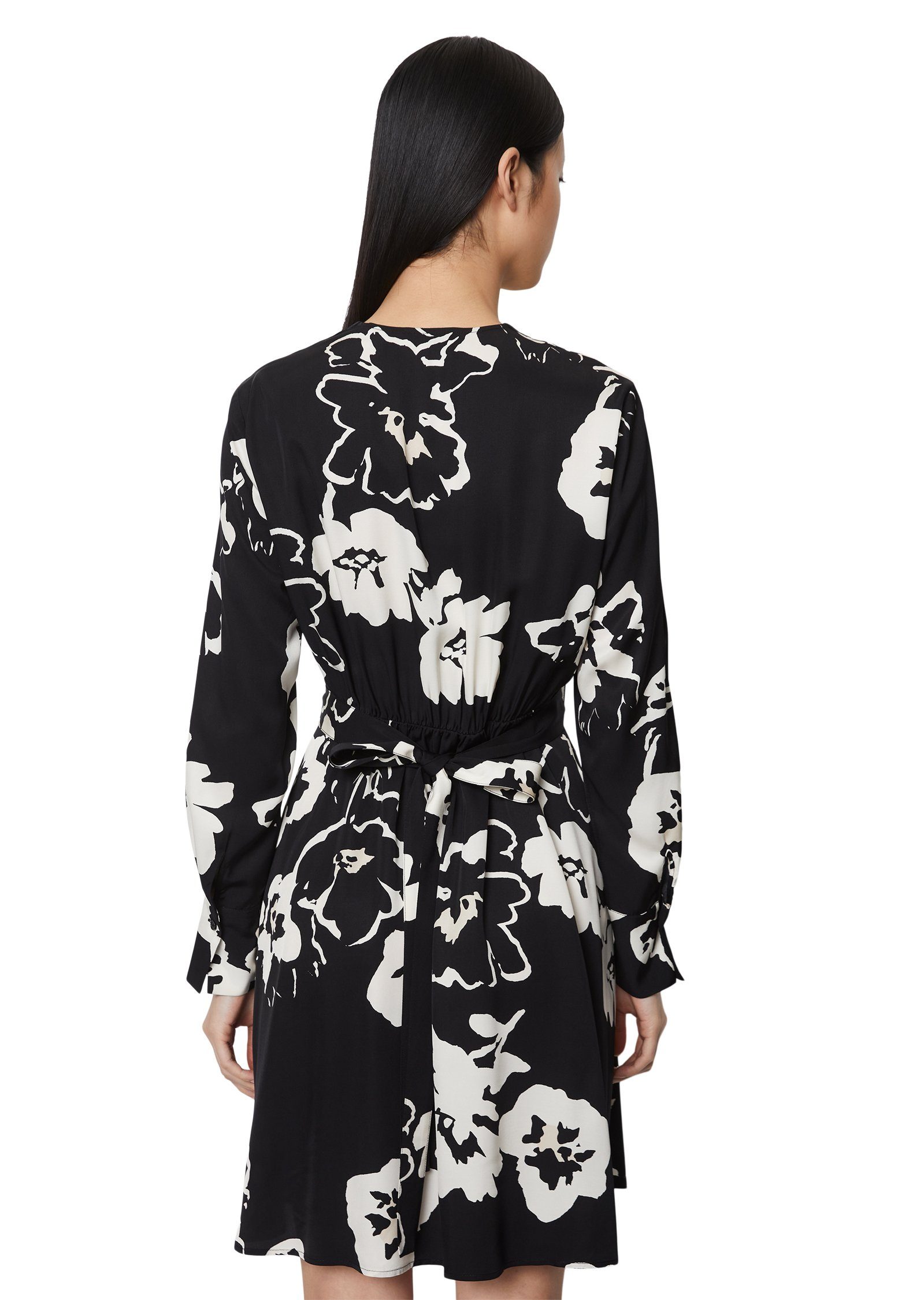 Marc O'Polo Druckkleid in Wickeloptik günstig online kaufen