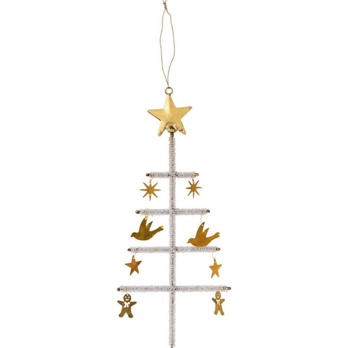 Ib Laursen Weihnachtsbaumkugel Ib Laursen Tannenbaum Mit Messingornamenten Magic and Wishes