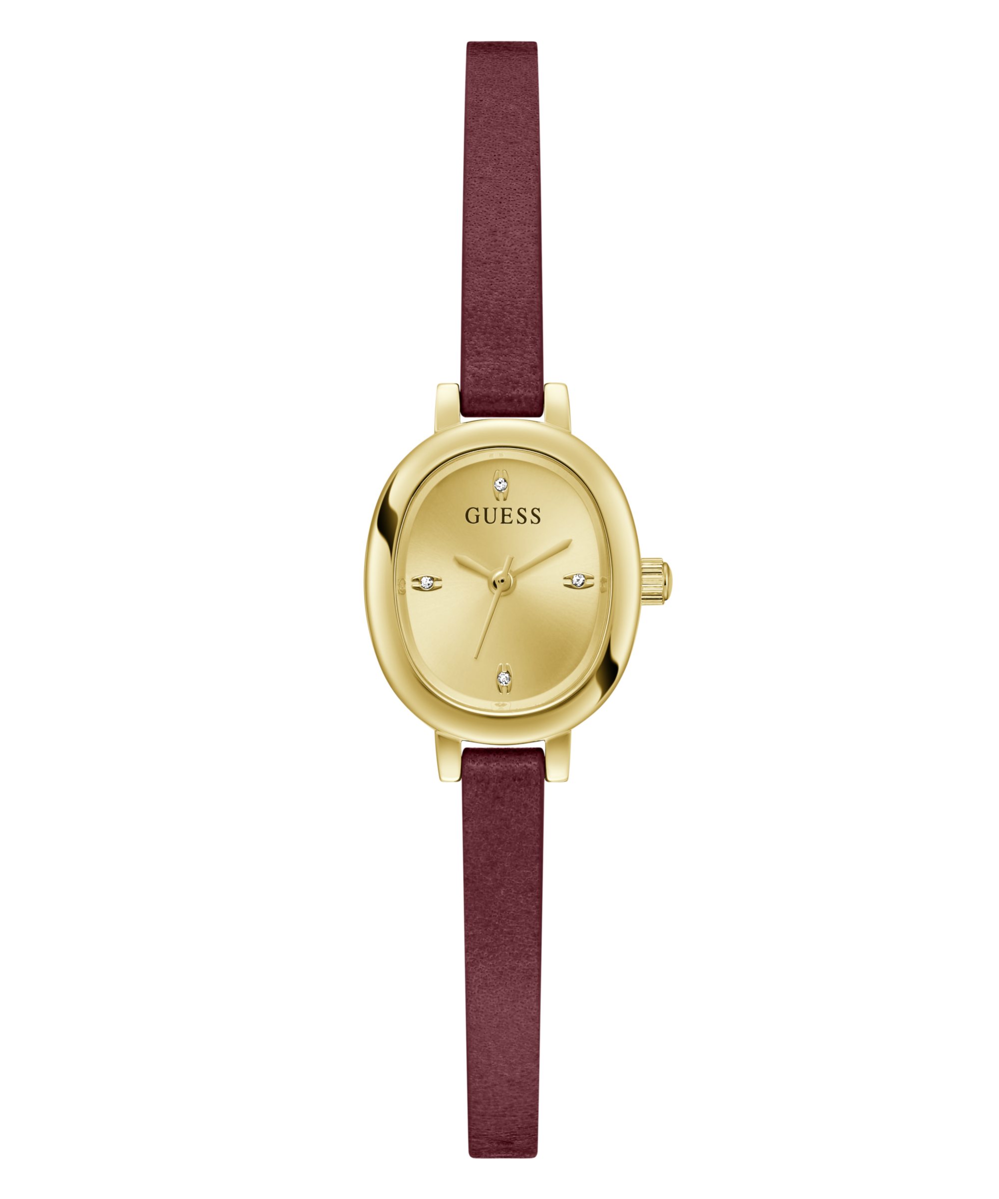 Guess Quarzuhr PENELOPE GW0925L7, Armbanduhr, Damenuhr, Lederarmband, analog