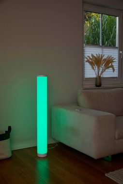 Northpoint LED Stehlampe Digitale Lichtsäule warmweiß RGB Fernbedienung Soundsensor Glatt
