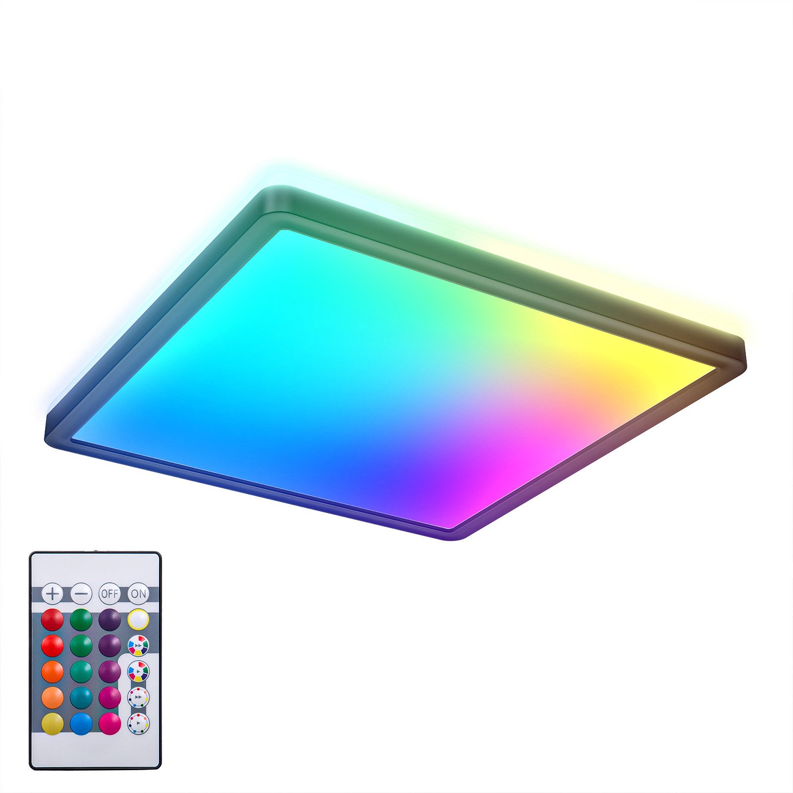 B.K.Licht Deckenleuchte LED Deckenlampe dimmbar Wohnzimmer Fernbedienung Ba günstig online kaufen