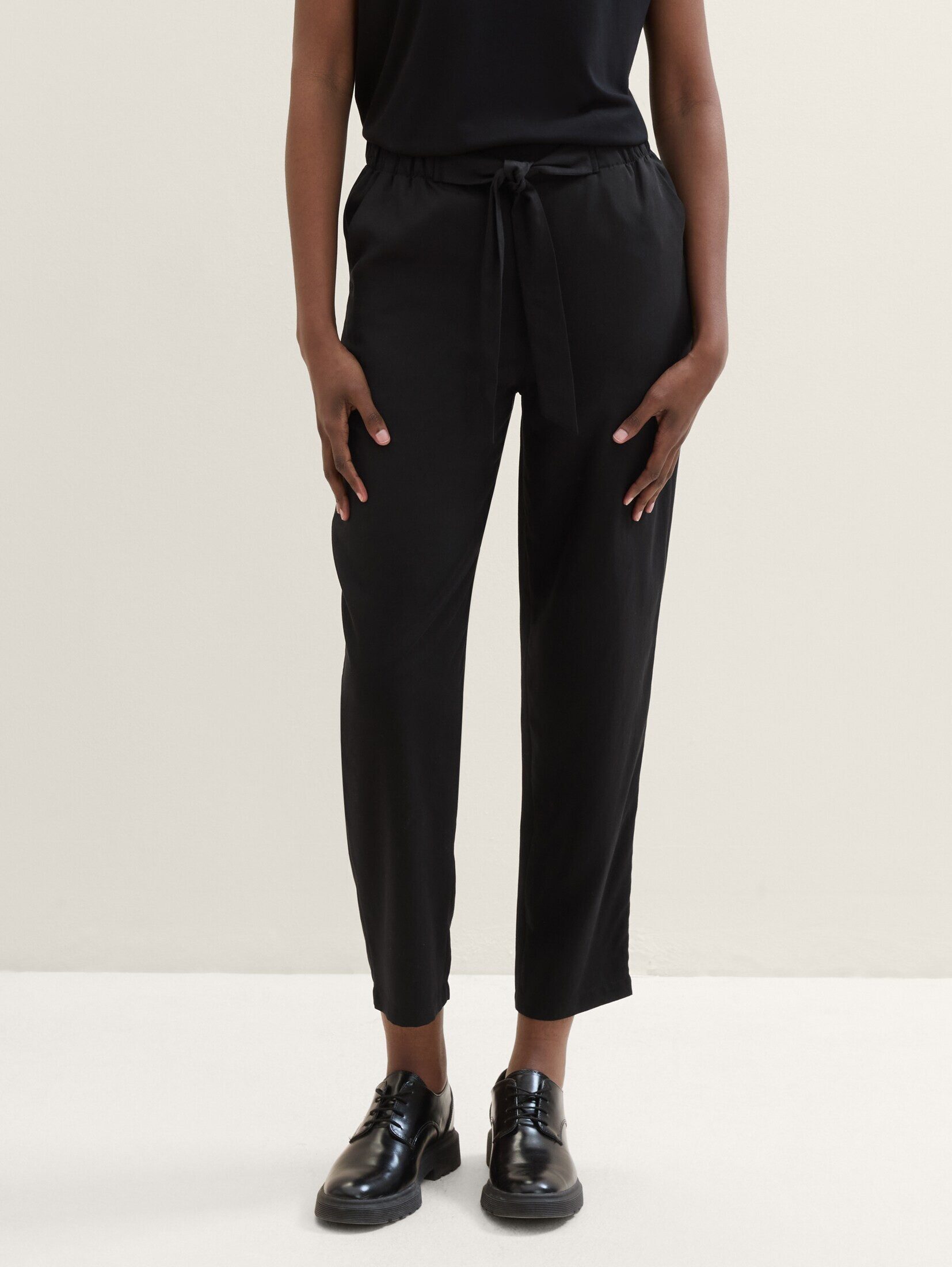 TOM TAILOR Denim Stoffhose Paperbag Hose günstig online kaufen