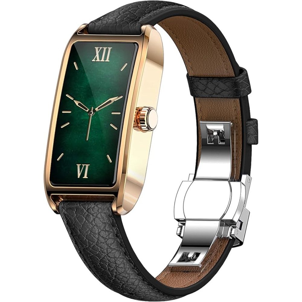 findtime Damen's Elegant Fitnesstracker IP68 Wasserdicht Sportuhr Smartwatch (1,13 Zoll, Android iOS), 1-tlg., mit Schrittzähler Schlafanalyse Menstruationszyklus Pulsuhr Damenuhr