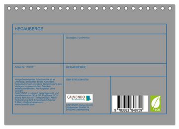 CALVENDO Wandkalender HEGAUBERGE (Tischkalender 2025 DIN A5 quer), CALVENDO Monatskalender
