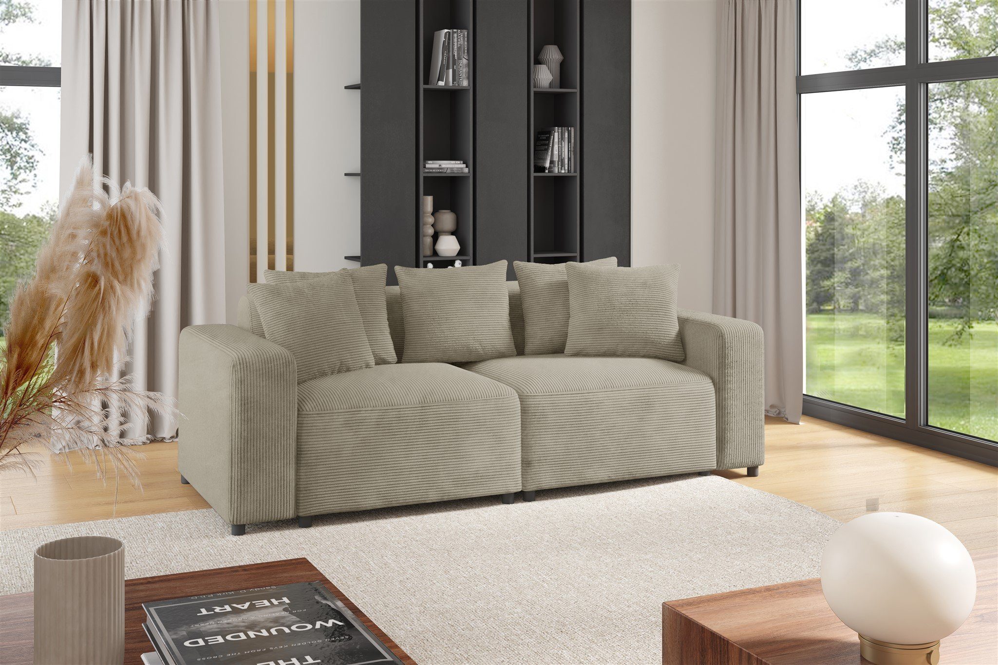 Fun Möbel 2-Sitzer Sofa Designersofa MEGAN günstig online kaufen