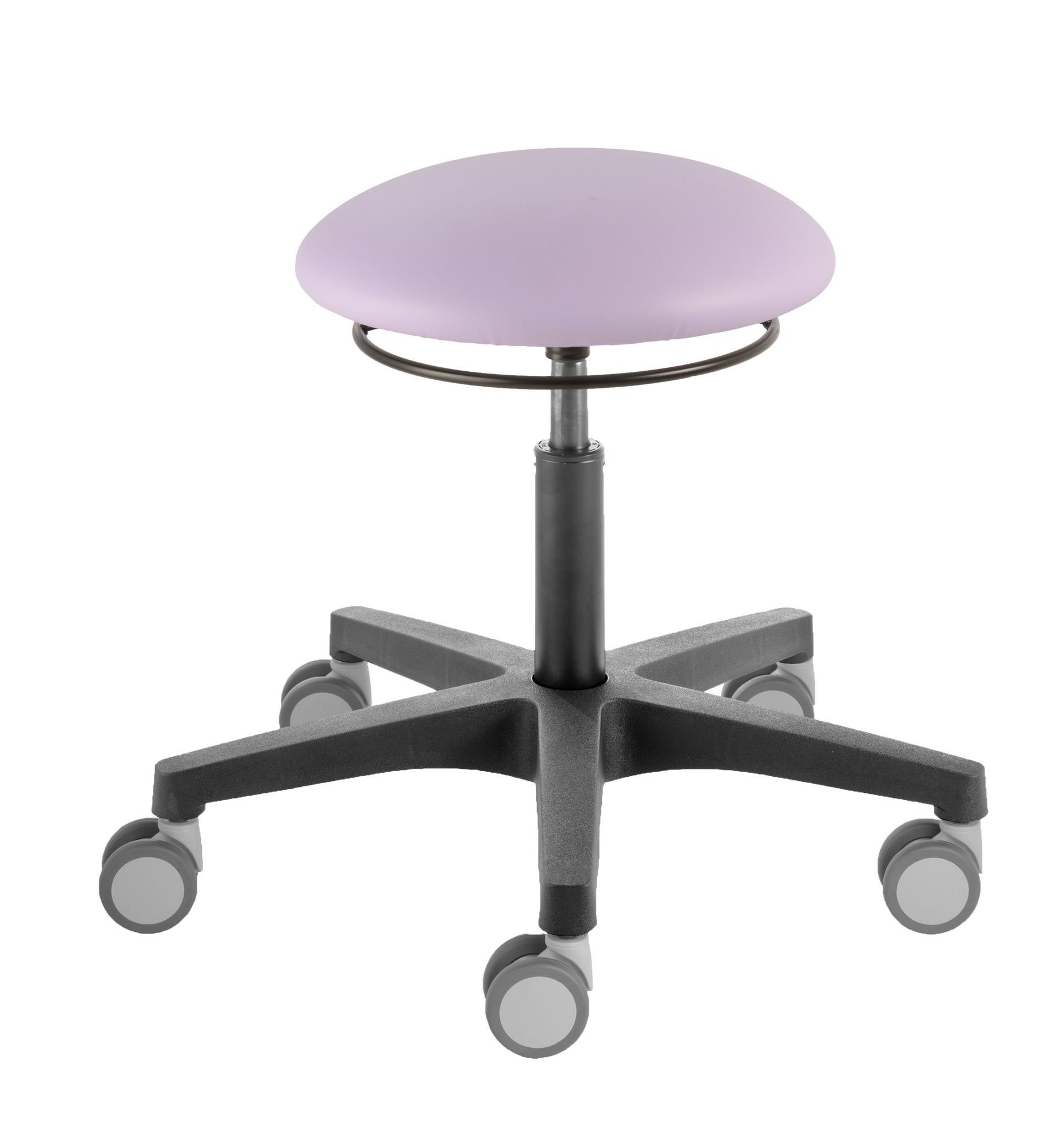 Drehhocker Roll- und Drehhocker Poppi® Dijon 4155, Sitzhöhe ca. 46-59 cm,Pilzsitz