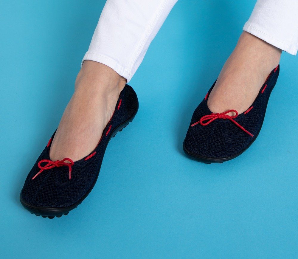 Leguano STYLE MARITIM Barfußschuh Ballerina, Slipper, Bequemschuh mit modischen Durchzügen