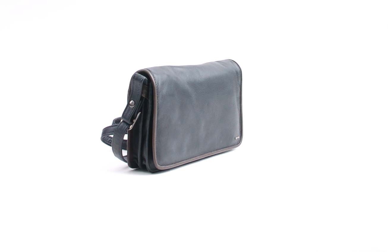 berba Umhängetasche berba Soft 062 - Kleine Umhängetasche in schwarz-taupe