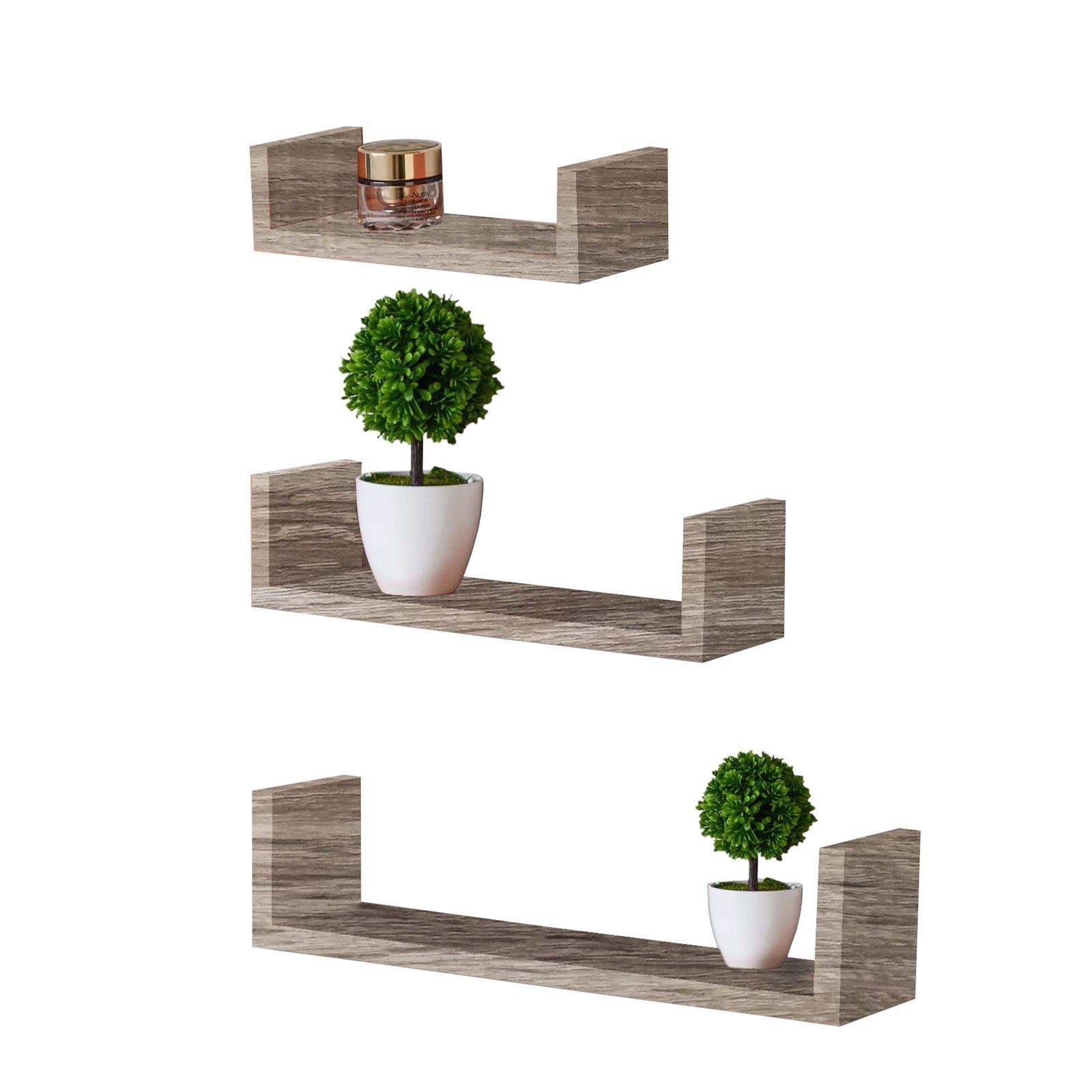 HTI-Line Wandregal Regalset Altona 945 3er-Set, Set 3-tlg., Wandregal Wandb günstig online kaufen