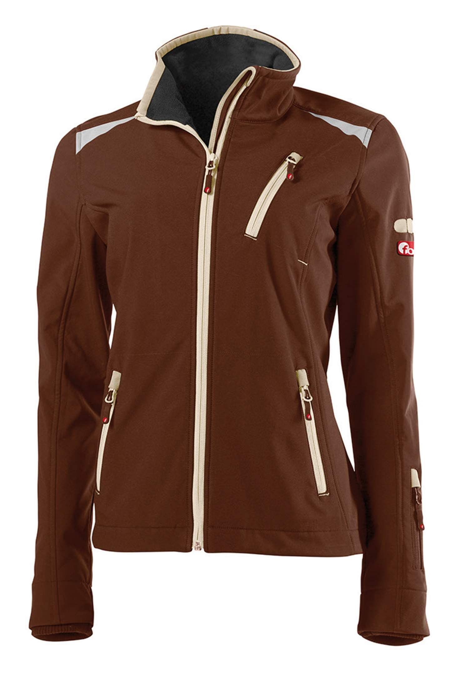 fortis Softshelljacke Damen Jacke 24 Brown / beige Größe S