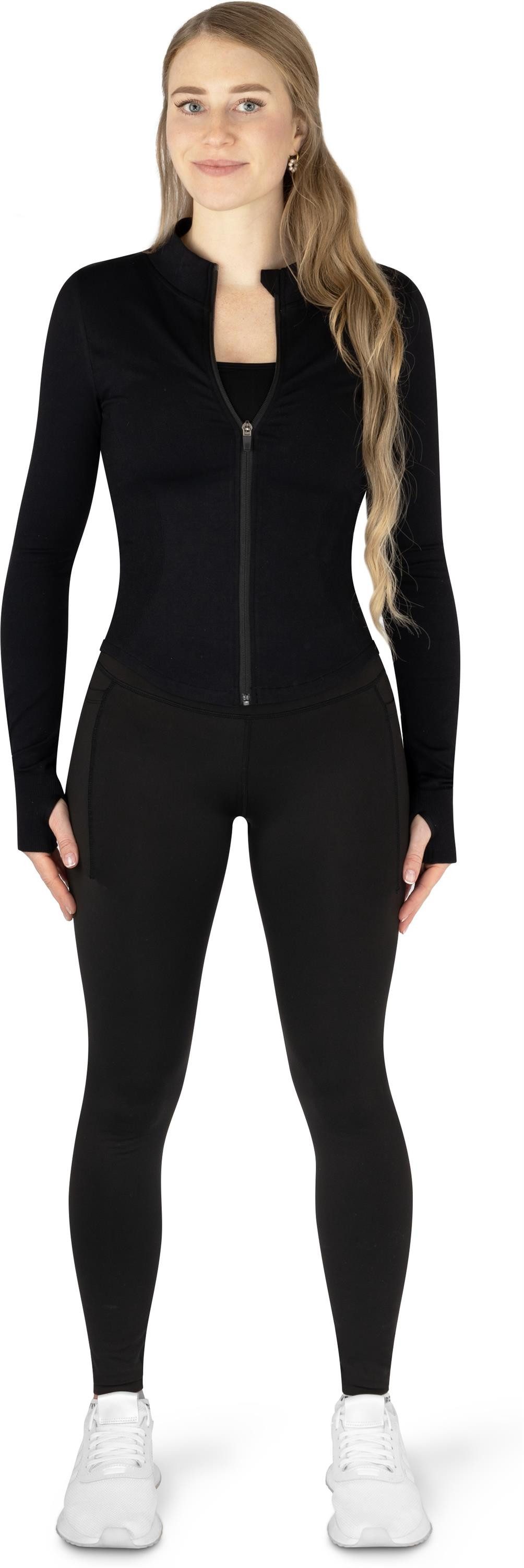 Circle Five Sportanzug, Sportjacke, Sport-BH mit Cups und blickdichte Leggings im Set.