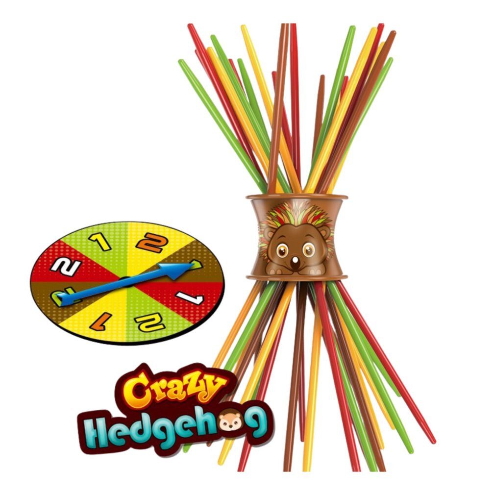 LEAN TOYS Spiel Lean Familienbastelspiel Crazy Hedgehog Shuffleboard