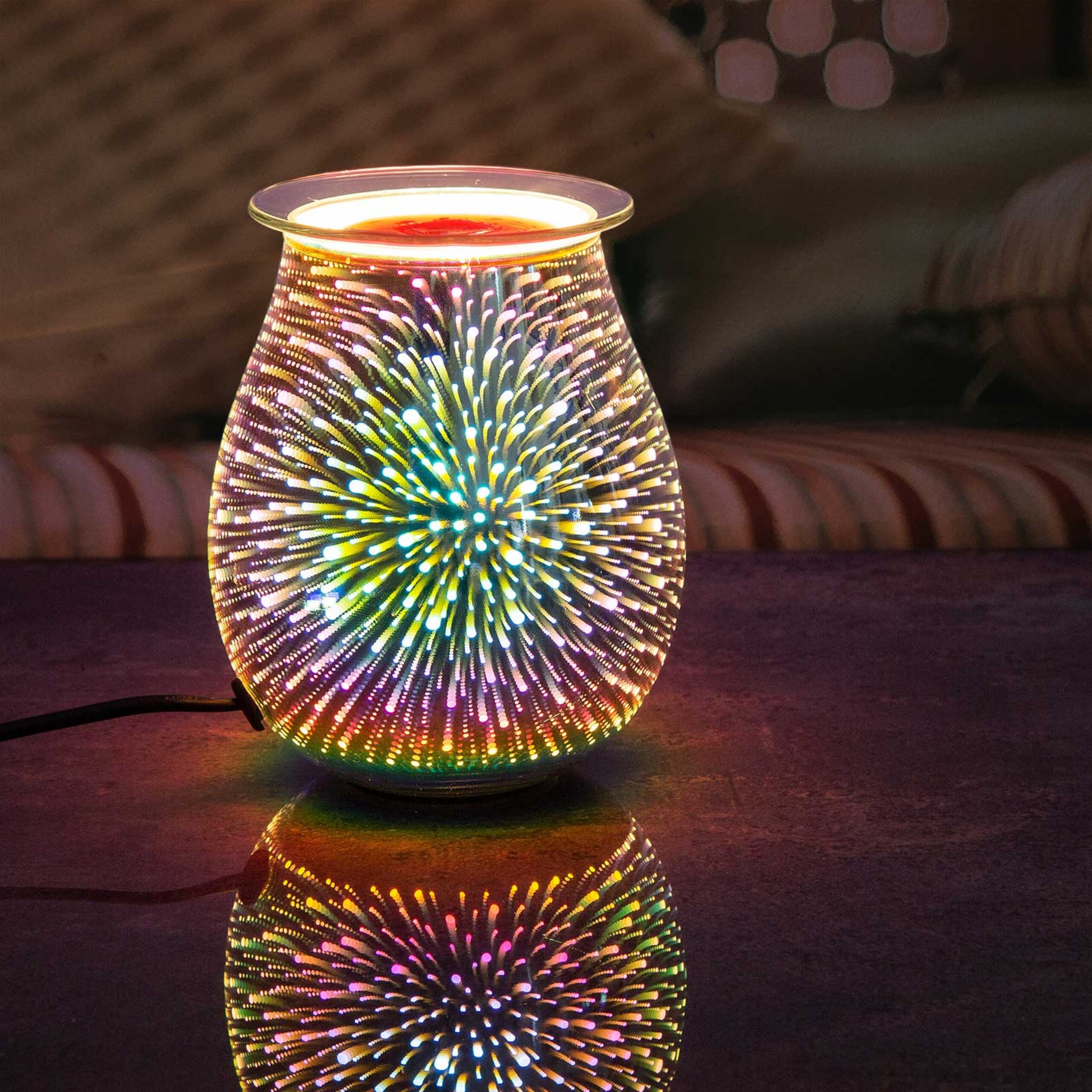 Candle BROTHERS Duftlampe elektrisch Glas 16x21cm