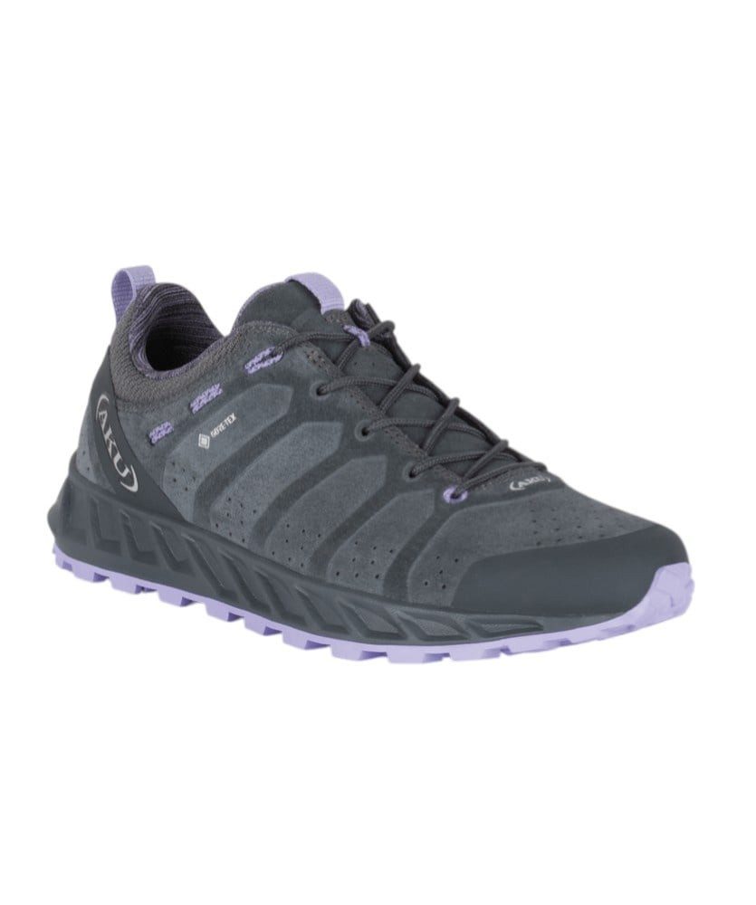 AKU Alltag-Travelschuhe Rapida EVO GTX (wasserdicht) grau/violett Damen Wanderschuh