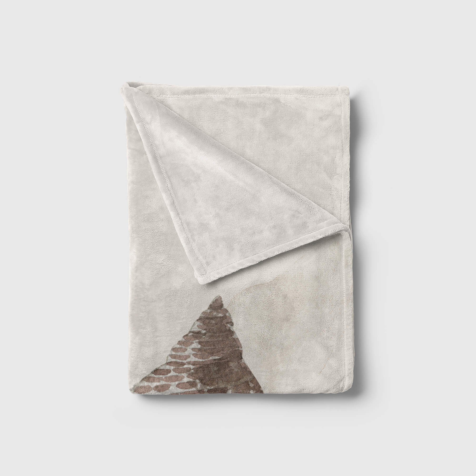 Baumwolle-Polyester-Mix Art Handtuch Motiv, Strand Handtuch Handtücher Ozean Kuscheldecke Kunstvoll Saunatuch Muschel Sinus (1-St), Strandhandtuch