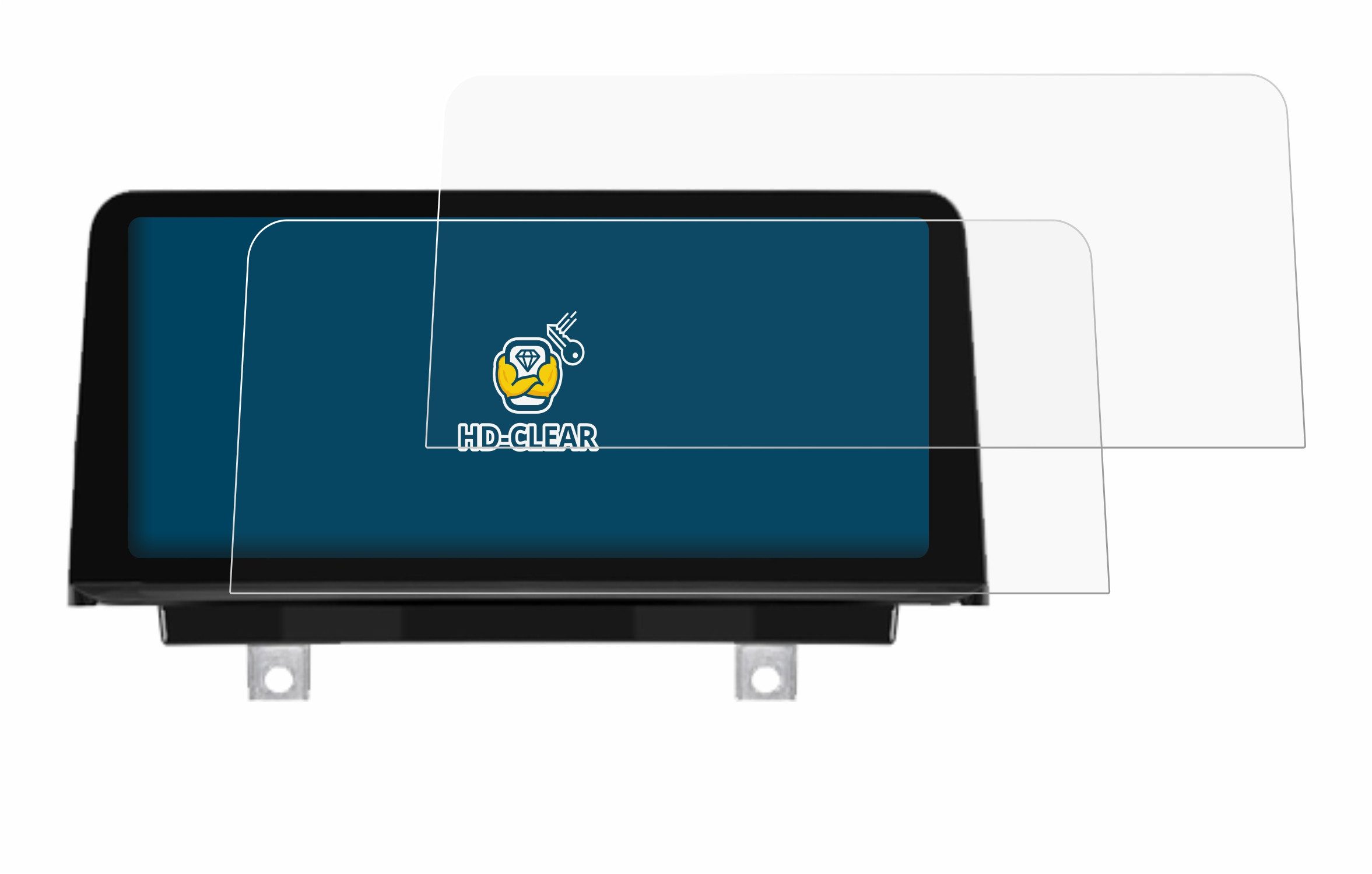 BROTECT Displayschutzfolie Schutzfolie für PEMP (9213) BMW F30 F36 F80 F82 10.25", 2 Stück, Displayschutz Schutz Folie Klar Transparent