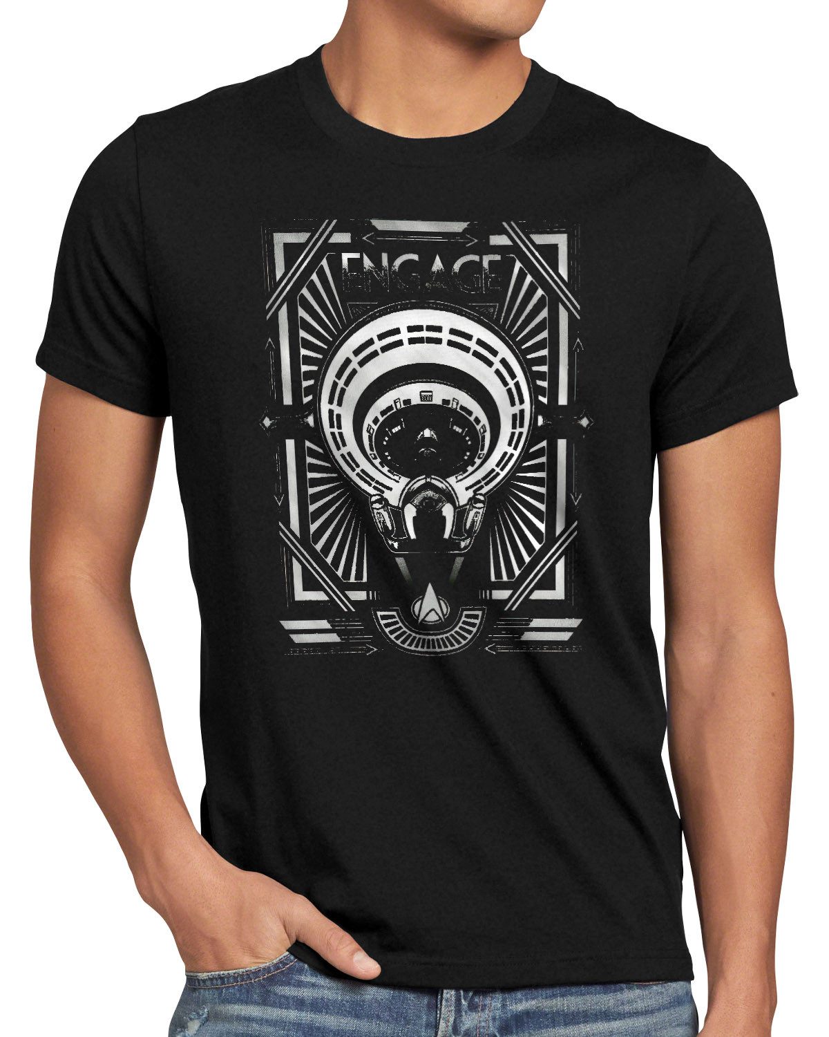 style3 T-Shirt star trek enterprise uss raumschiff starship kirk spock picard sisko
