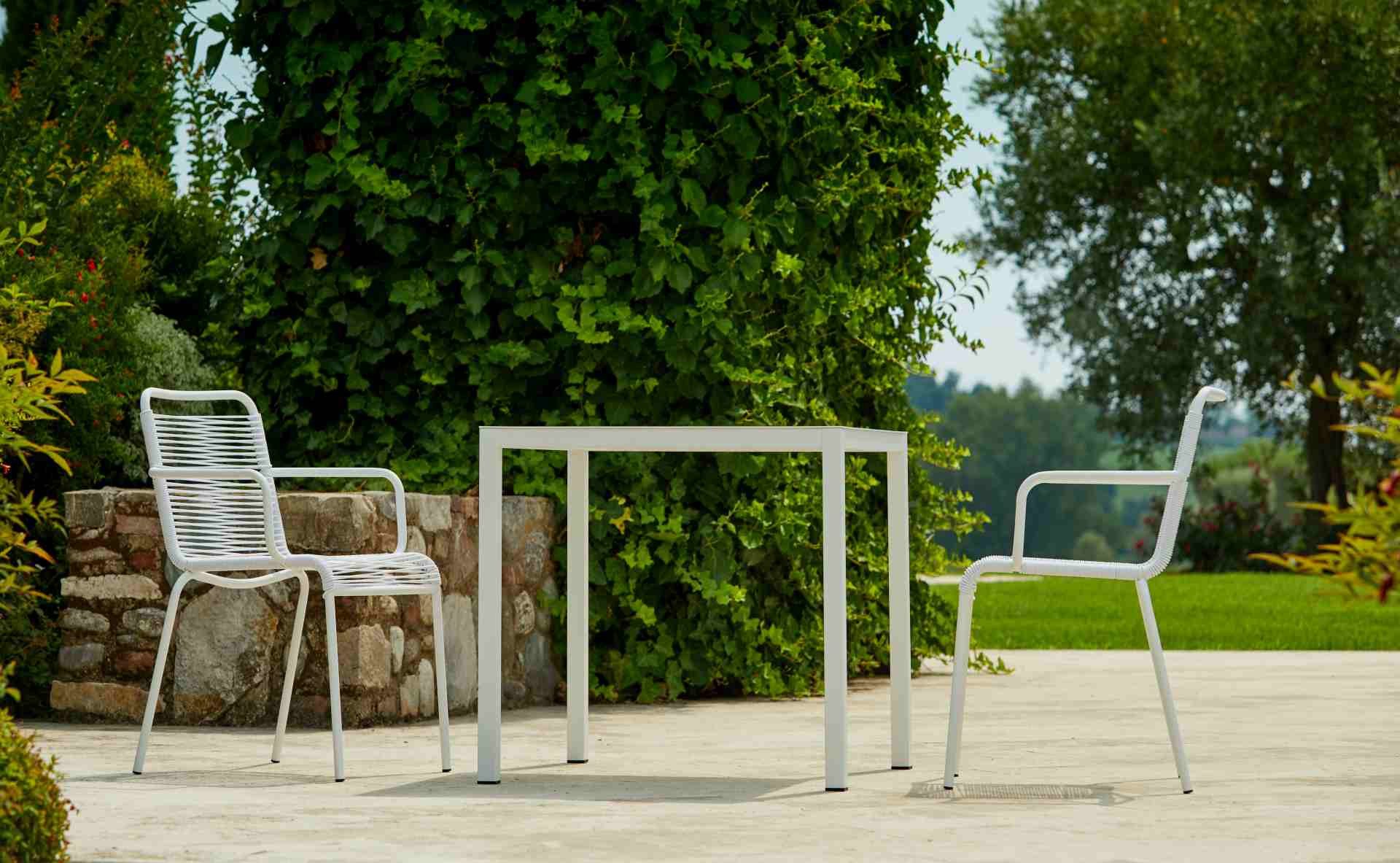 Fiam Stuhl Spaghetti aus Aluminium, Salbei günstig online kaufen