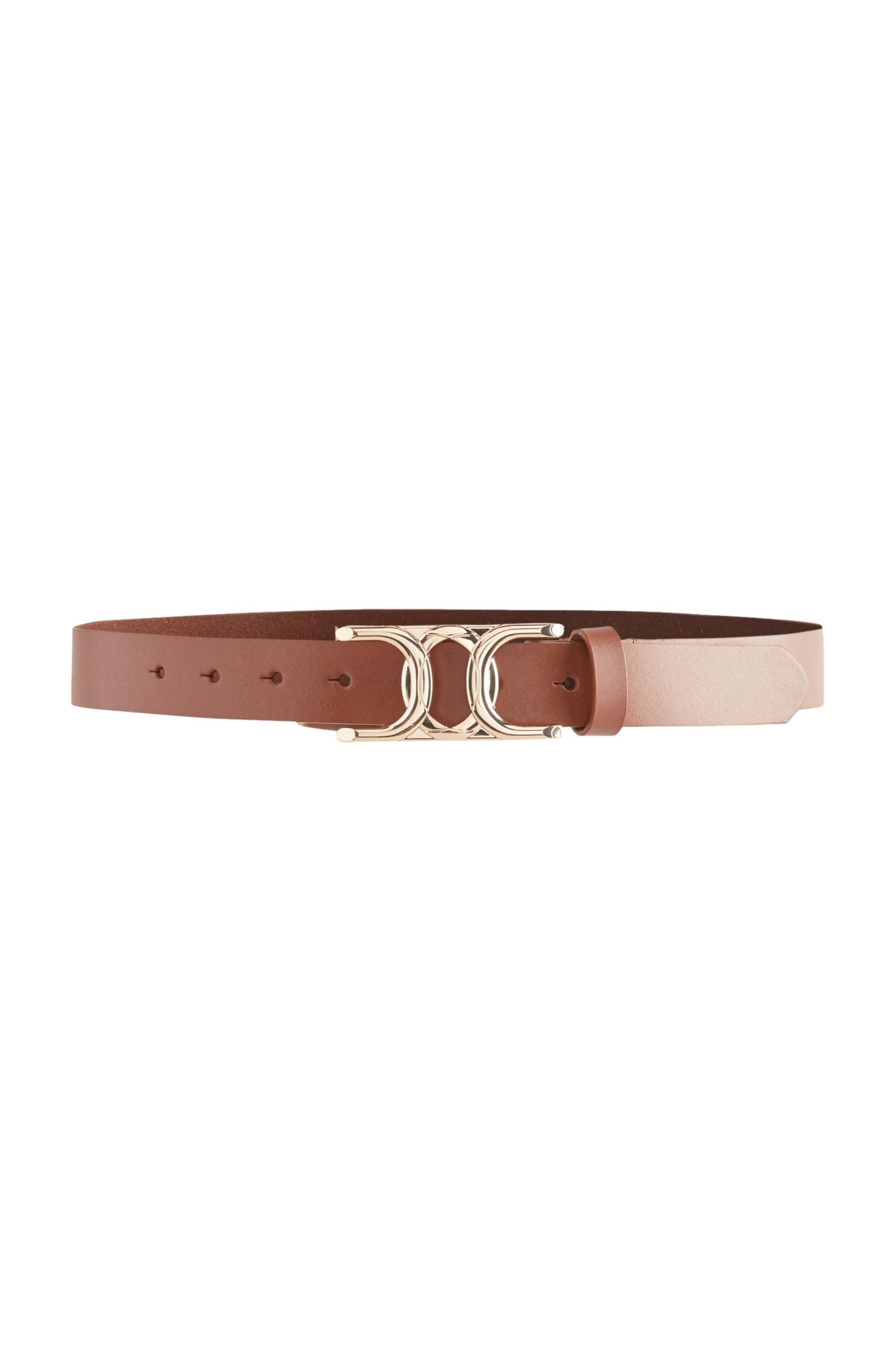 Ledergürtel Regular Fit Gürtel aus Veloursleder mit Schnalle