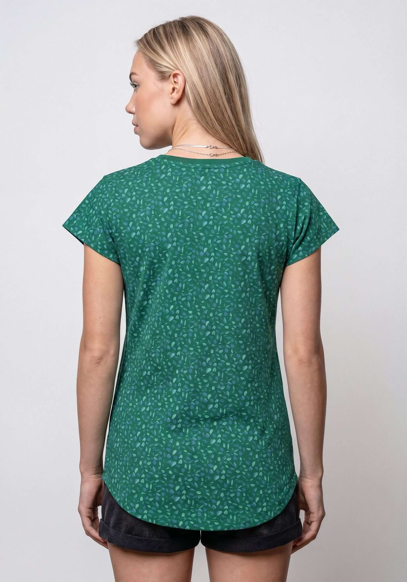 Alife & Kickin Rundhalsshirt FelinaAK B modisches Basic-Shirt mit Rundhals-Ausschnitt, rundem Saum und allover – Bild 3 von 5