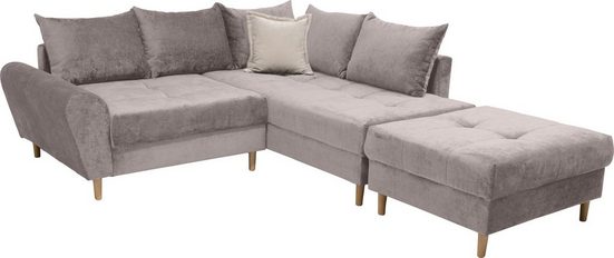 COLLECTION AB Ecksofa 30 Jahre Jubiläums-Modell REIMS L-Form Taupe