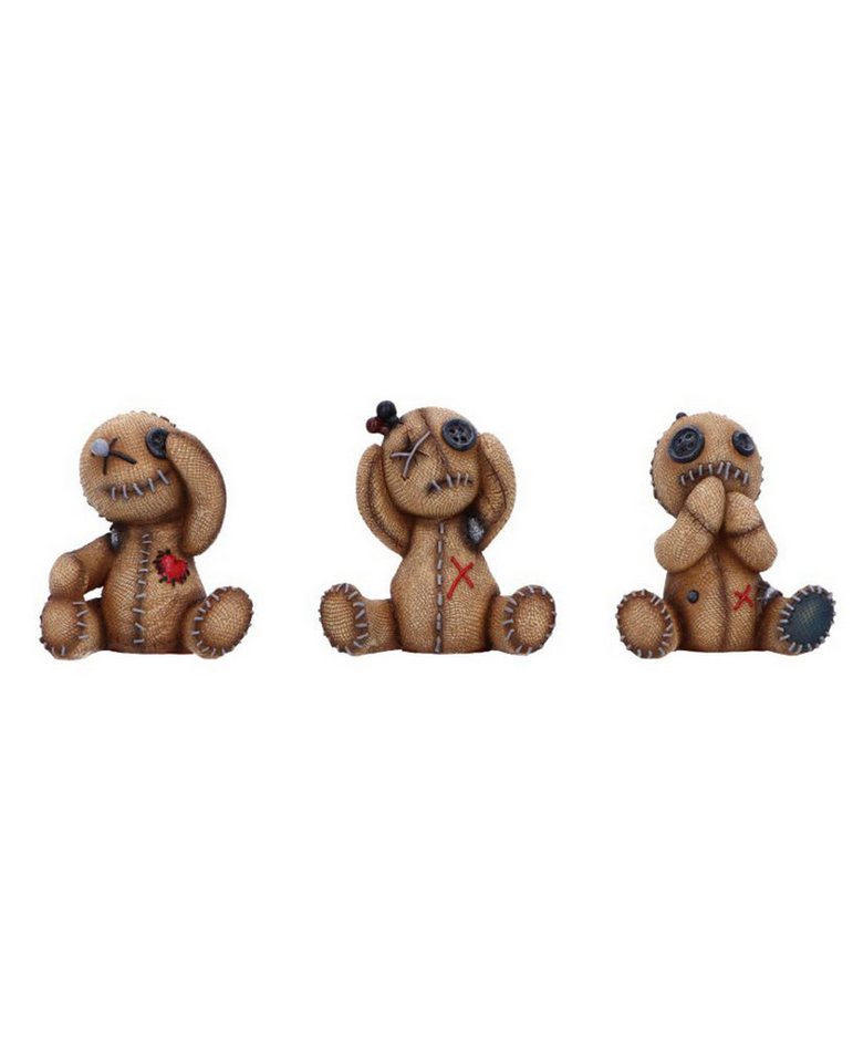 Horror-Shop Dekofigur Three Wise Voodoo Dolls als Geschenkartikel & Deko