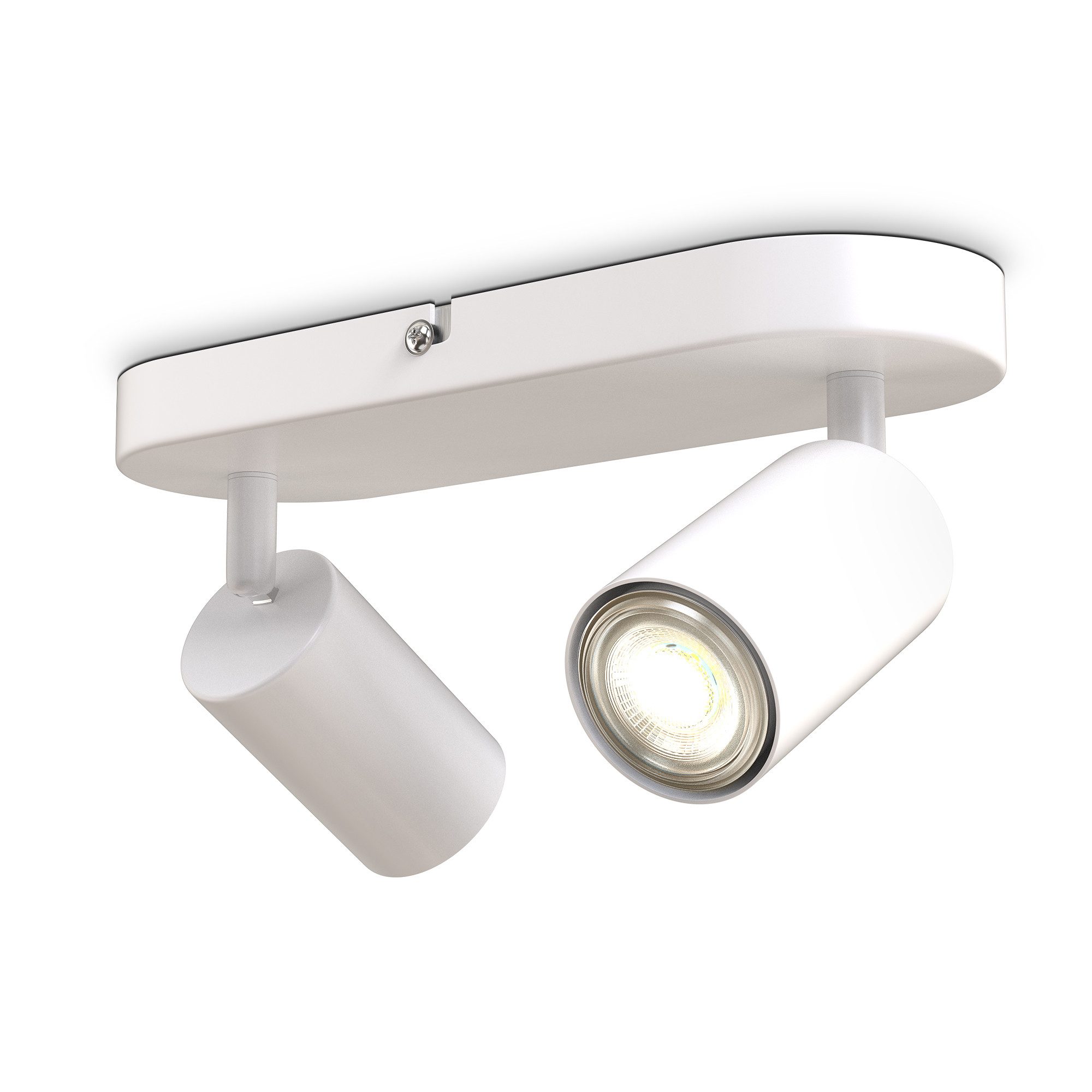 B.K.Licht Deckenleuchte LED Deckenlampe Wandleuchte Wohnzimmer, ohne Leuchtmittel, 1-flammig Lampe Wand Decke 230V Fassung GU10 Retro-Design Wohnzimmer