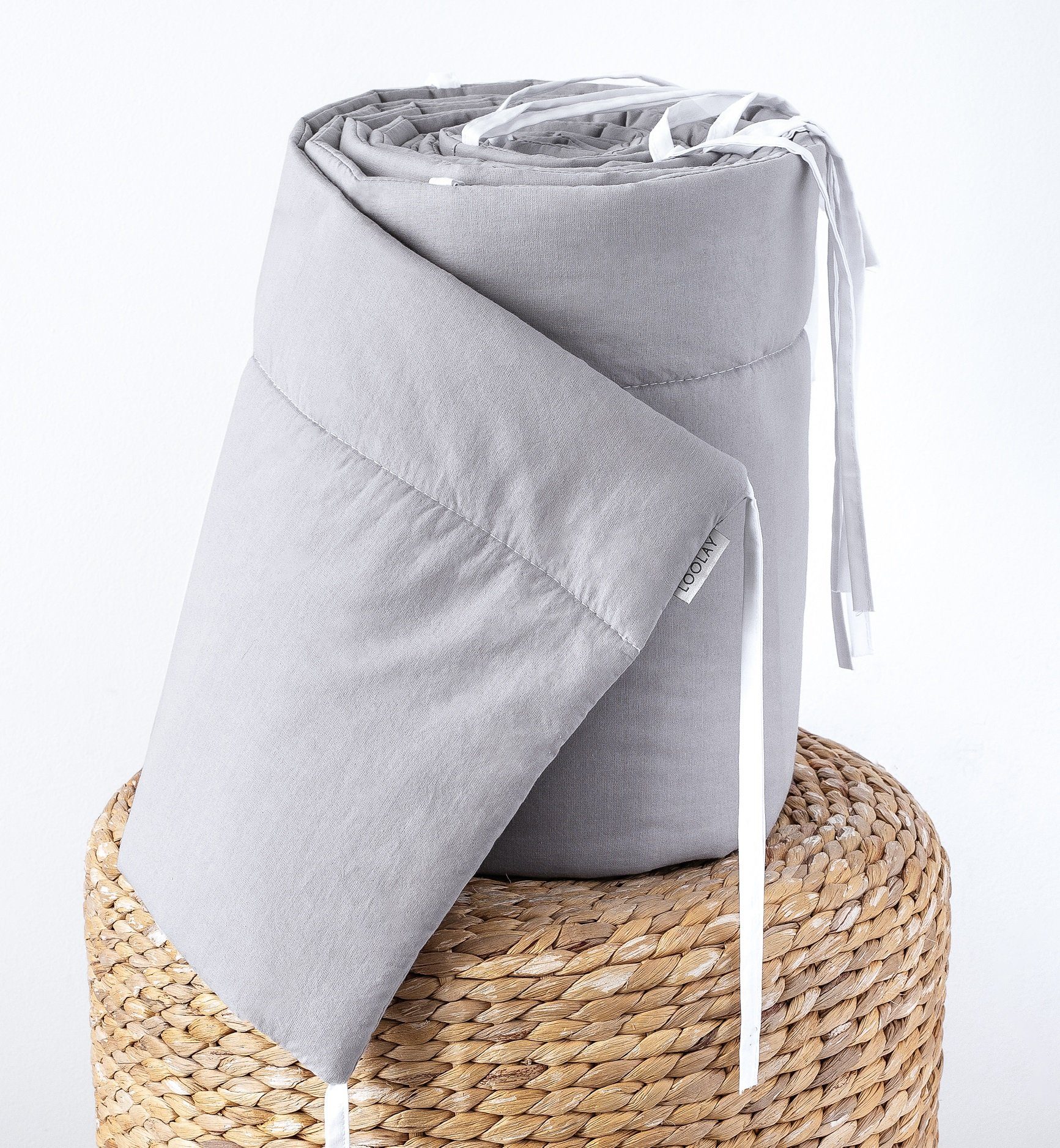 Bettnestchen BEIGE, GRAU, WEIß, ROSA Babybett BETTUMRANDUNG 420, 360, 210, 180x30cm