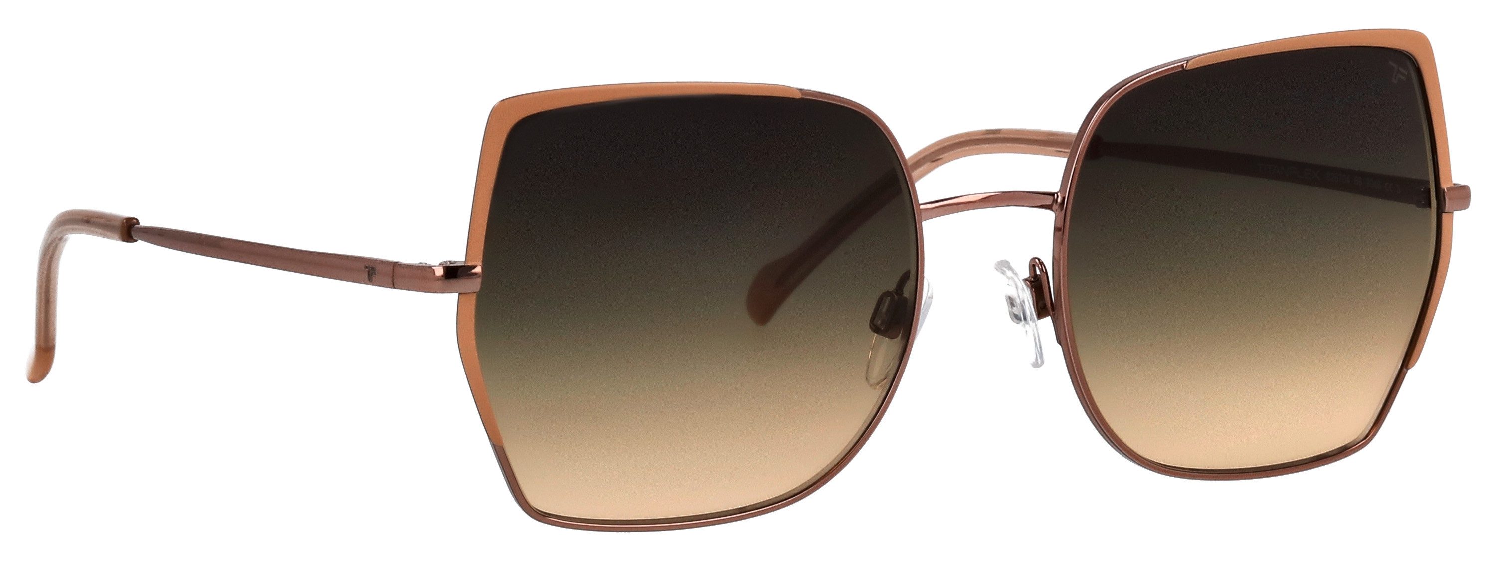 TITANflex Sonnenbrille 826704 Form Feminin, Titanflex Logo auf Glas und Bügel, Polyamid UV 400