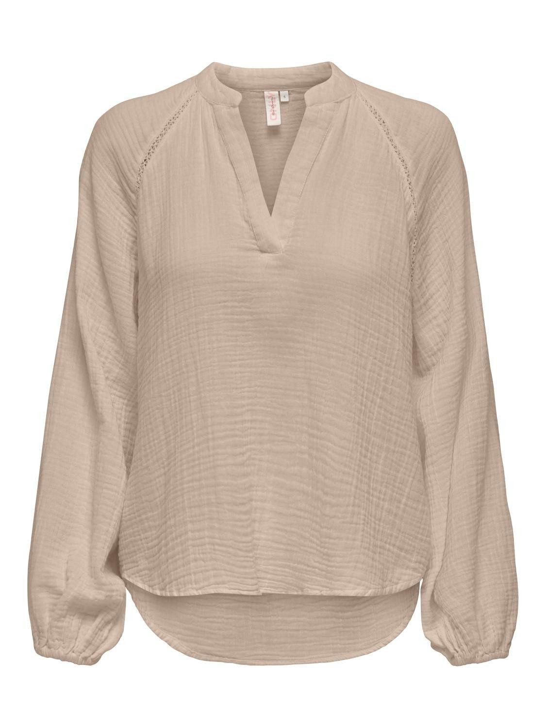 ONLY Blusenshirt Legere mit Ballonärmeln V-Neck günstig online kaufen