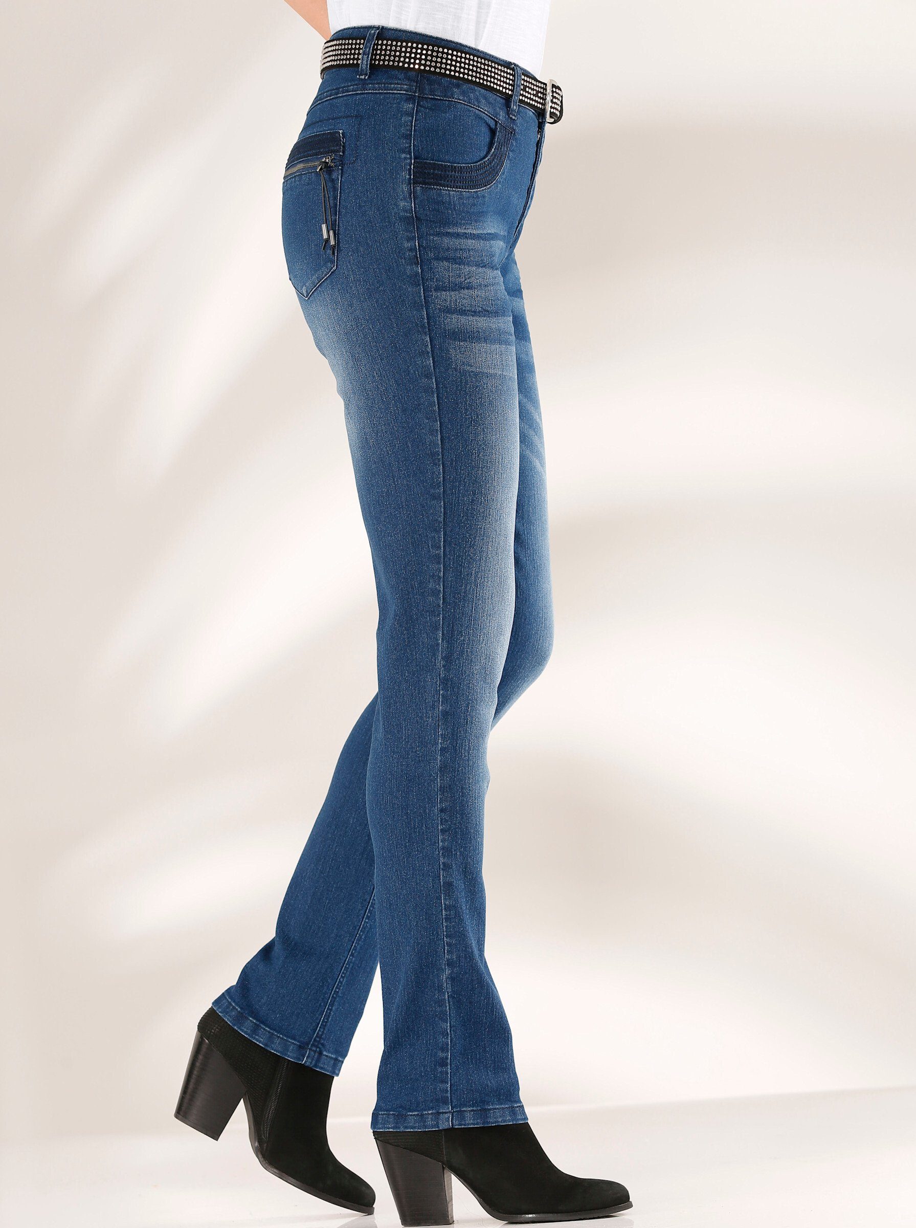 WITT WEIDEN Bequeme Jeans blue-stone-washed