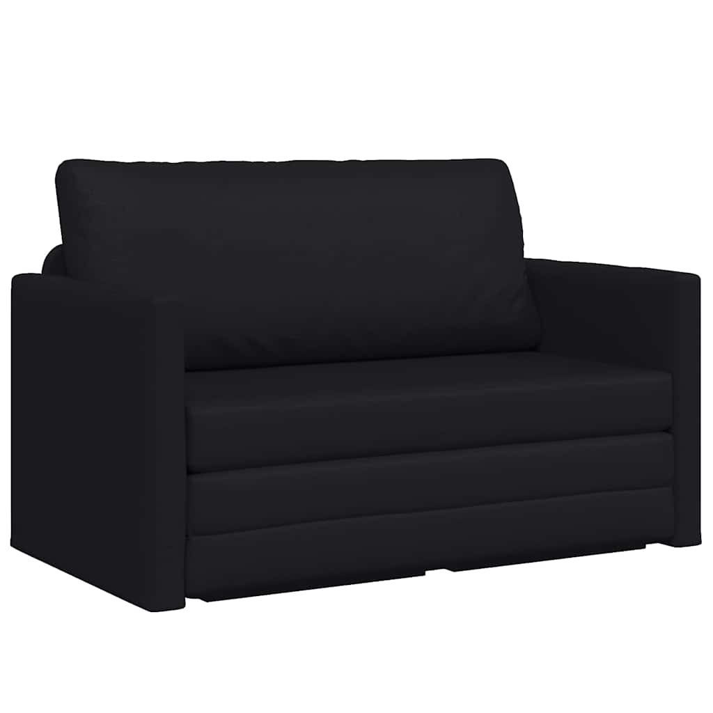 vidaXL Sofa Schlafsofa 110cm Schwarz Kunstleder, 1 Teile günstig online kaufen