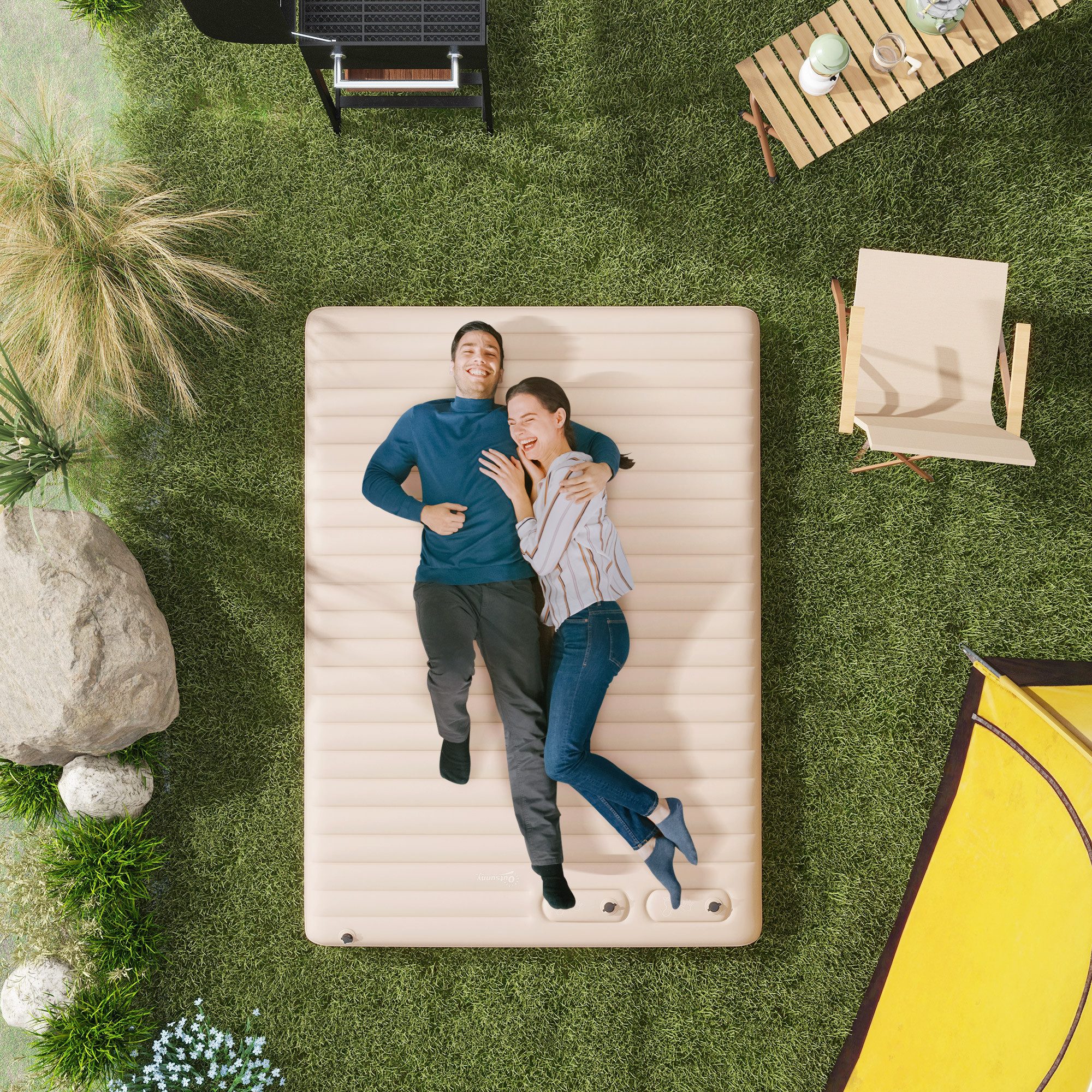 Outsunny Luftmatratze für 2 Personen mit günstig online kaufen