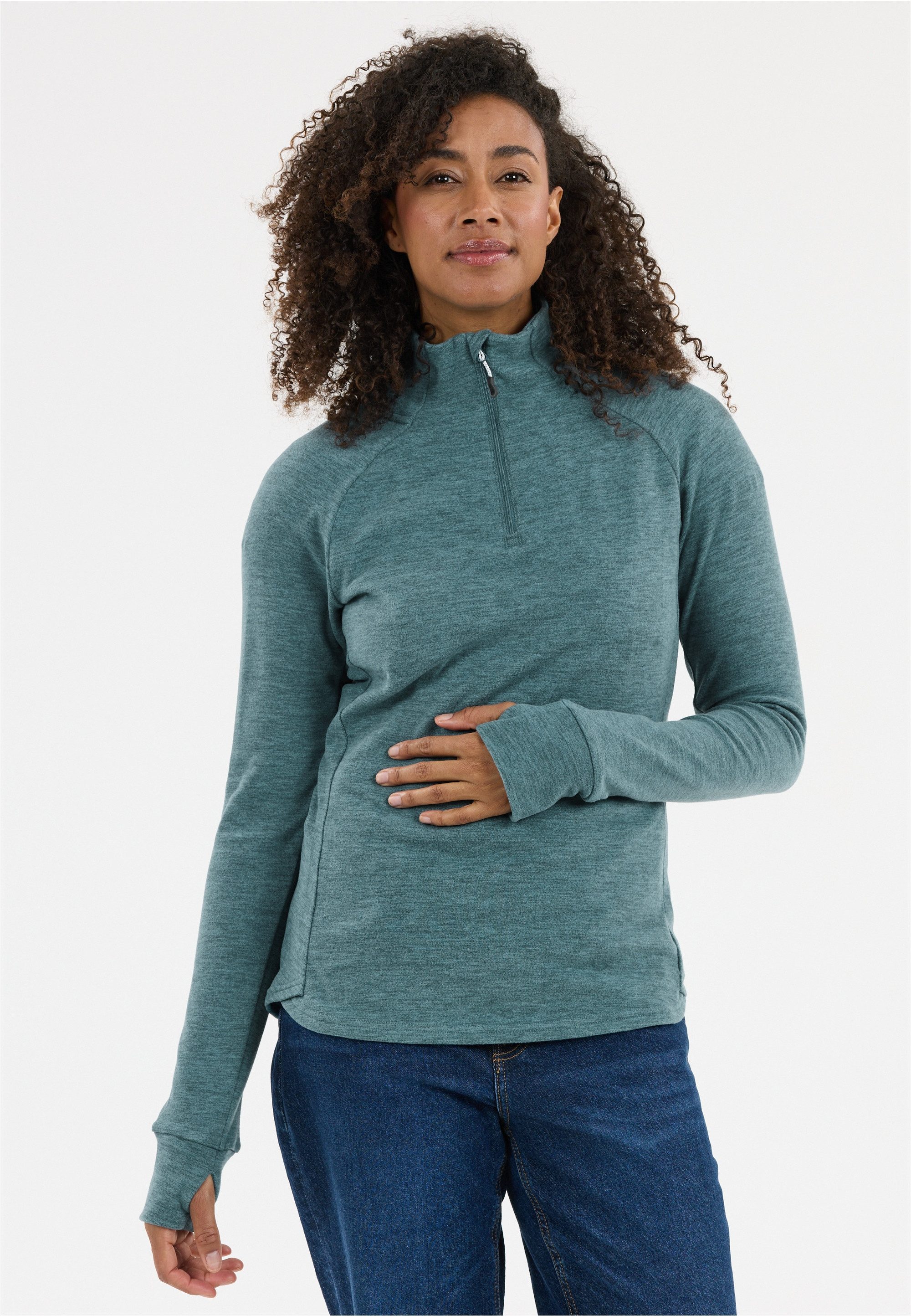 WHISTLER Funktionsshirt Kajsa mit wärmendem Stehkragen und Halbreißverschlu günstig online kaufen