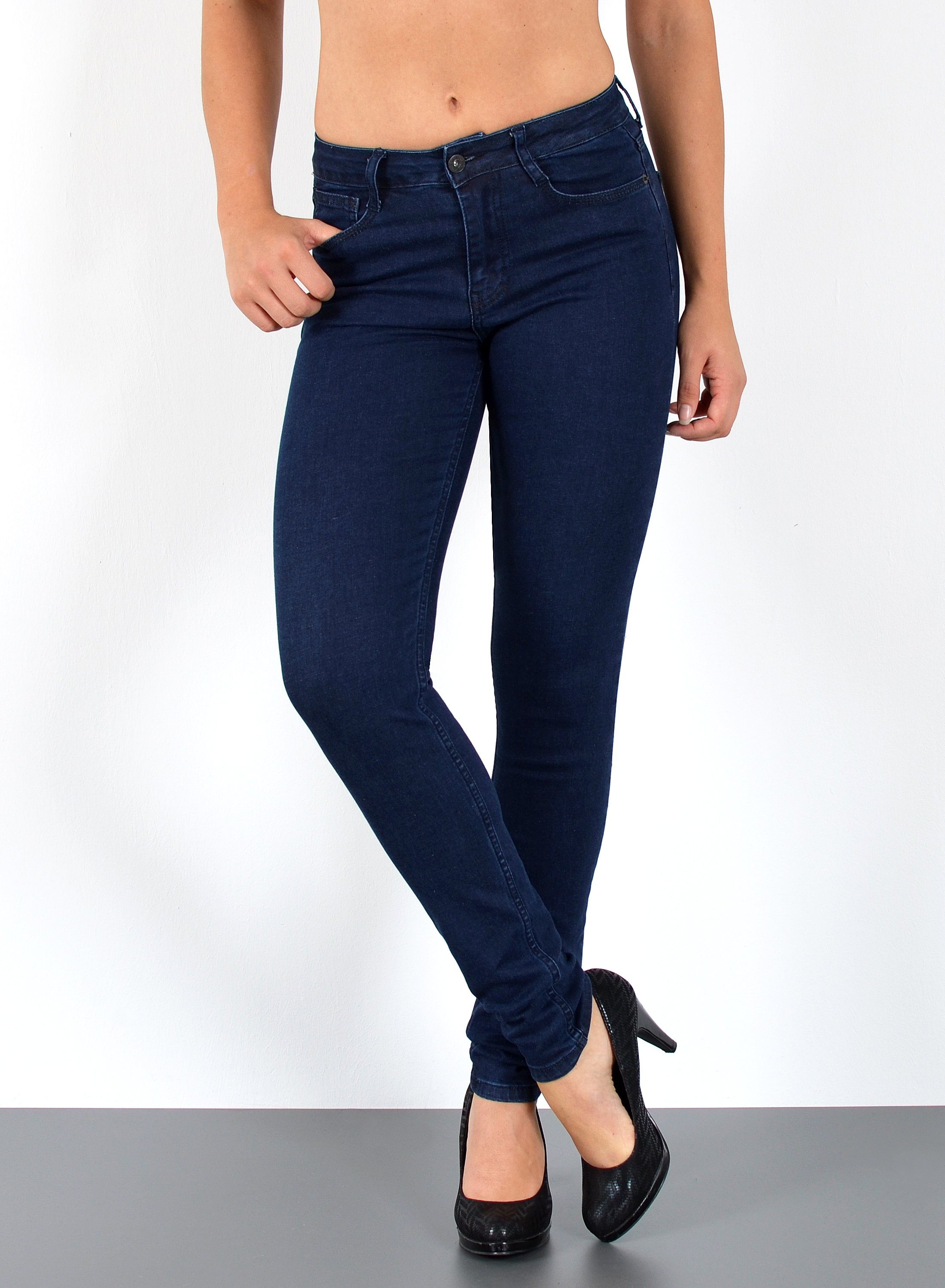 ESRA Skinny-fit-Jeans S400 Damen High Waist Skinny Jeans Stretch Hose hohe günstig online kaufen