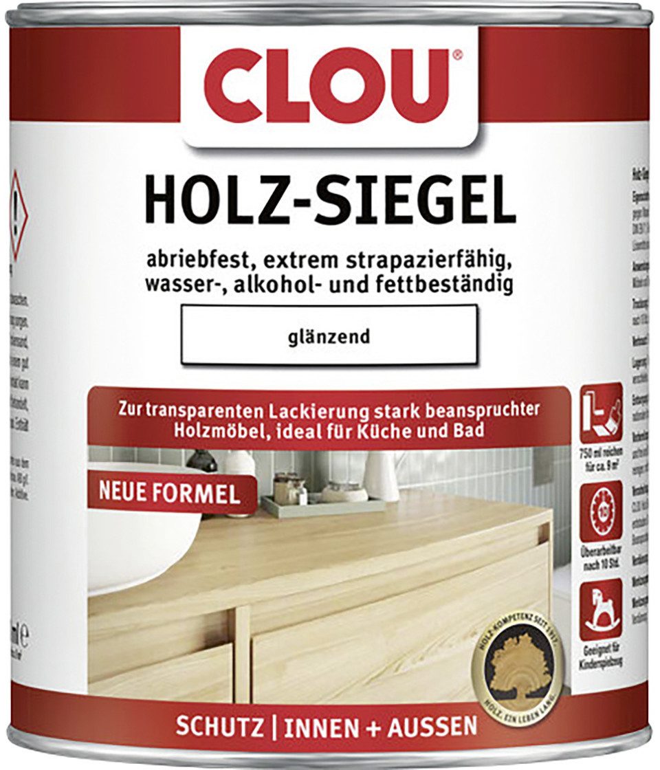 CLOU Holzschutzlasur Clou Holz-Siegel 750 ml glänzend transparent