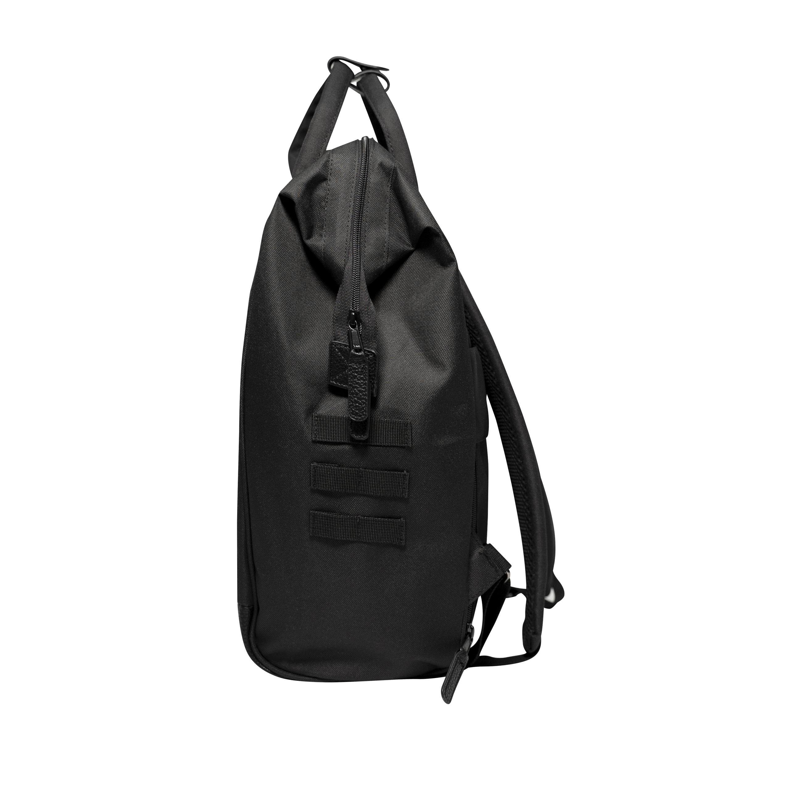 CABAIA Tagesrucksack Large, Cityrucksack Vordertaschen austauschbaren mit black