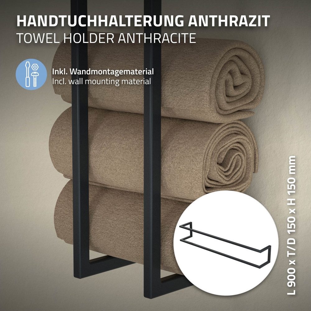 ML-DESIGN Handtuchhalter Handtuchstange für Gästehandtuch Halter günstig online kaufen