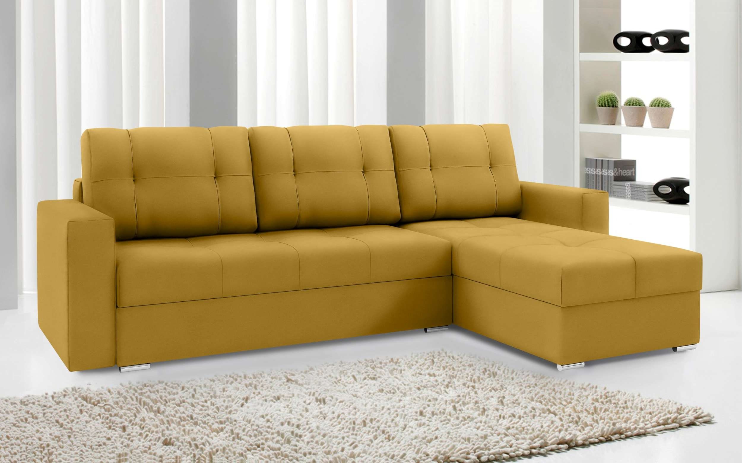 Stylefy Ecksofa Adelina, L-Form, Eckcouch, Sofa, Sitzkomfort, mit Bettfunktion, mit Bettkasten, Modern Design