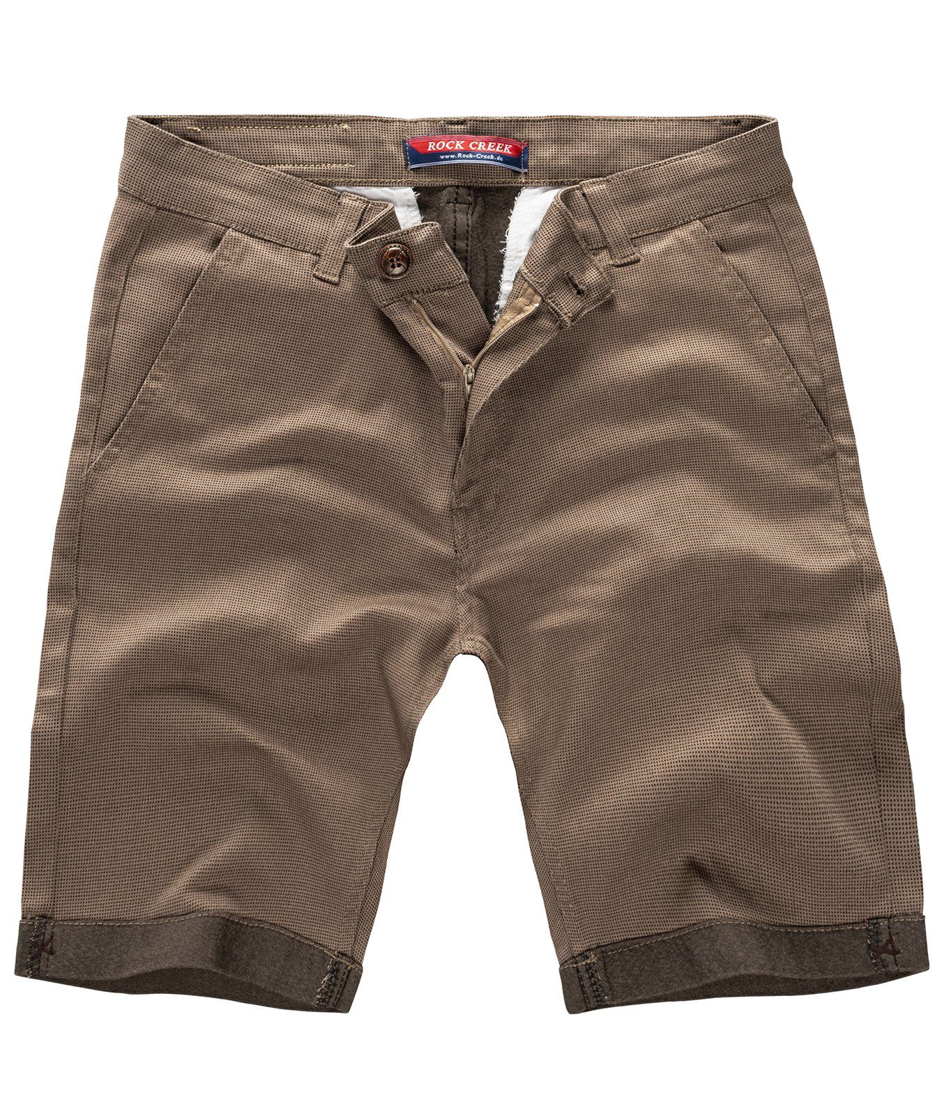 Rock Creek Chinoshorts Herren Shorts Chinoshorts RC-2204 Dunkelbeige