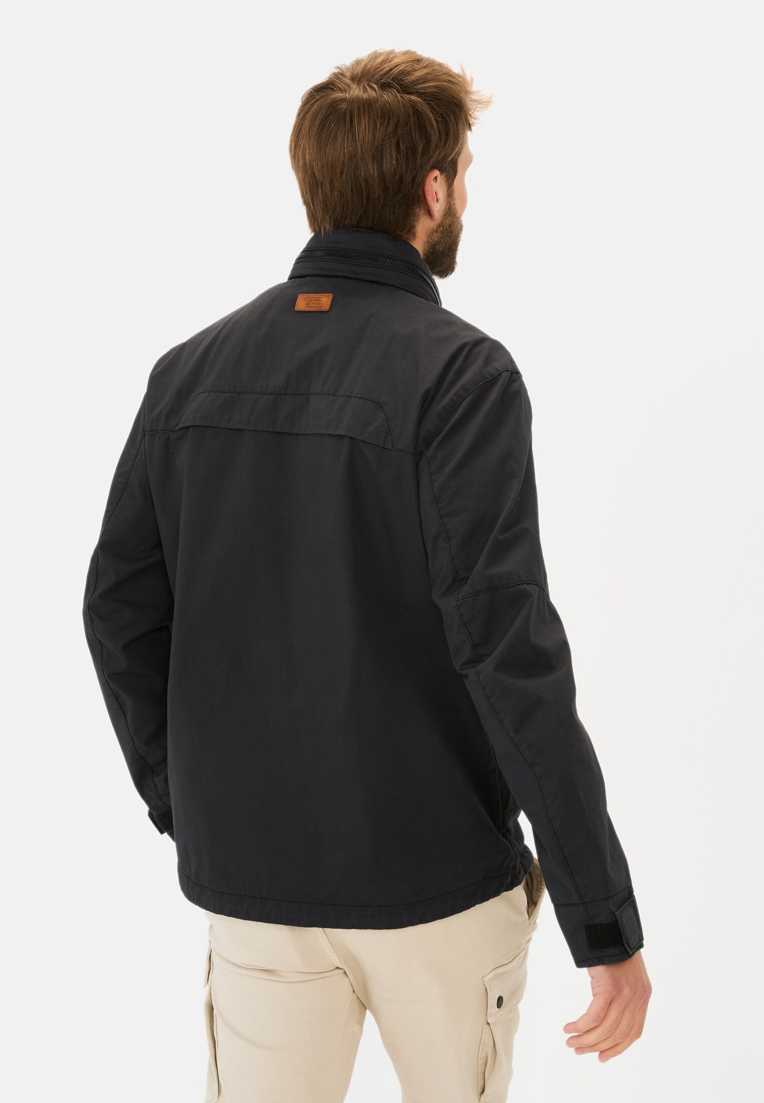 camel active Blouson im Fieldjacket-Stil Markenlogo günstig online kaufen