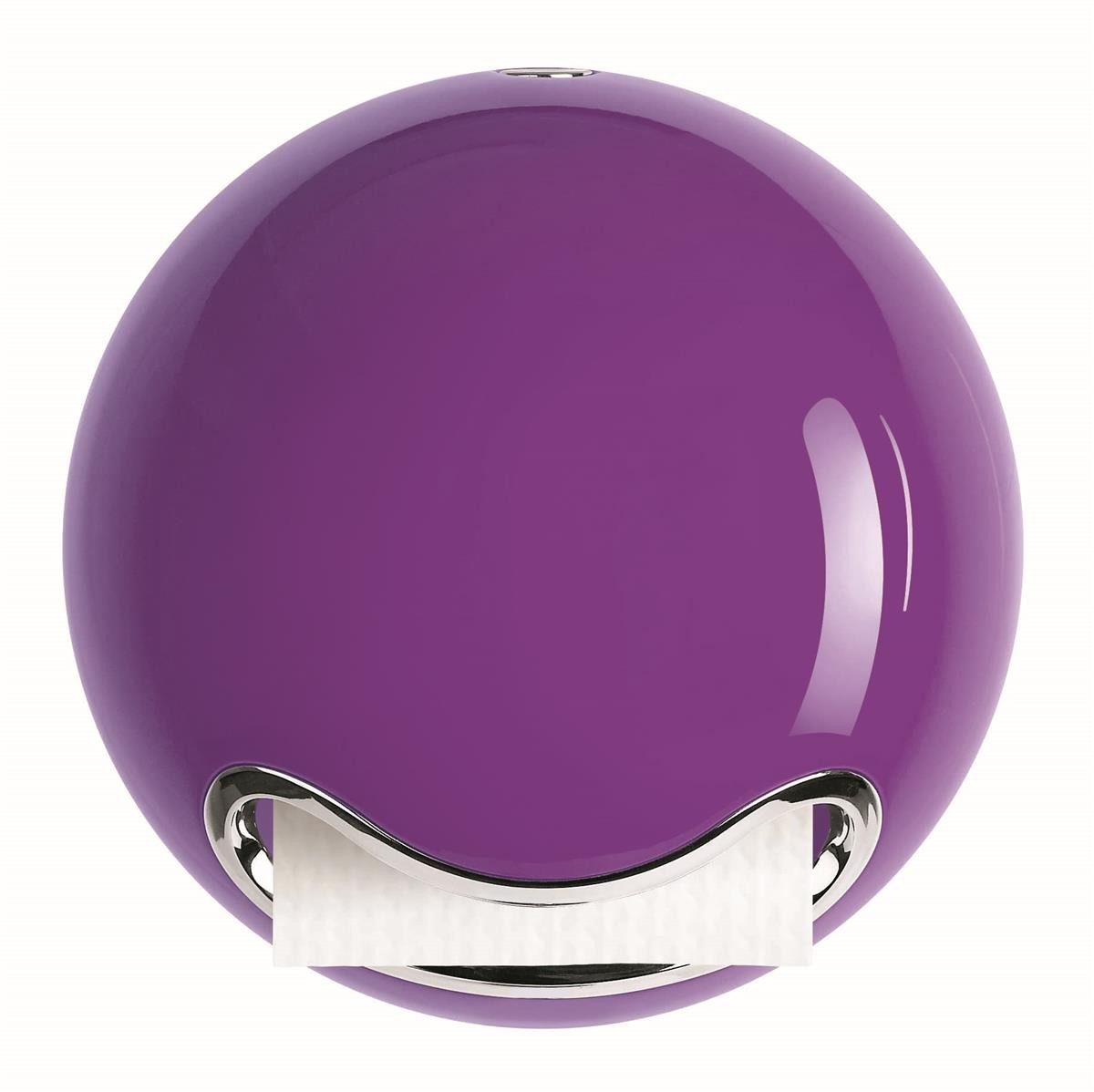 spirella Toilettenpapierhalter Spirella WC Rollenhalter "Bowl" zum kleben oder bohren Lila