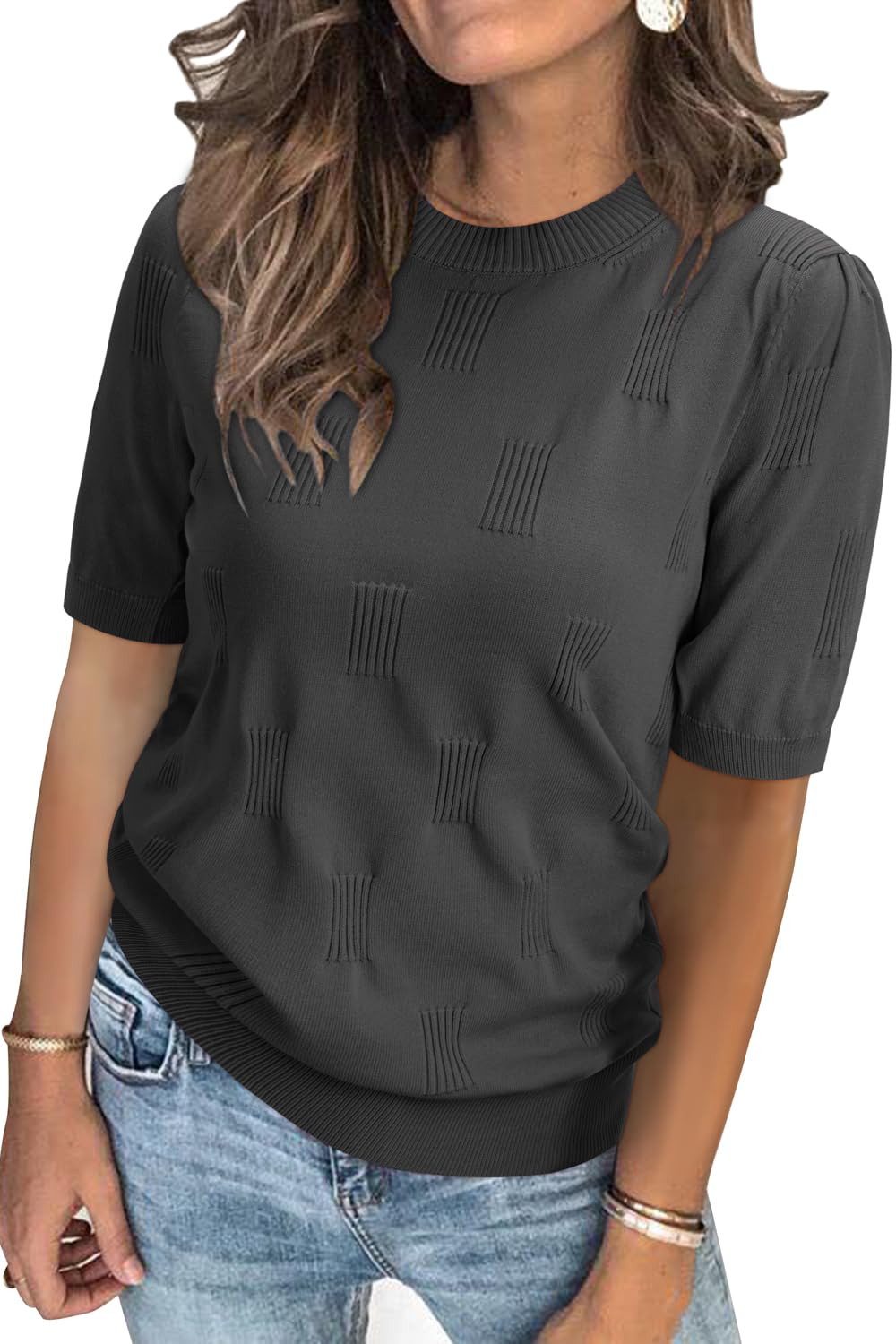 Arach&Cloz Strickpullover Damen Pullover Strickpullover Sweatshirt Stricken günstig online kaufen