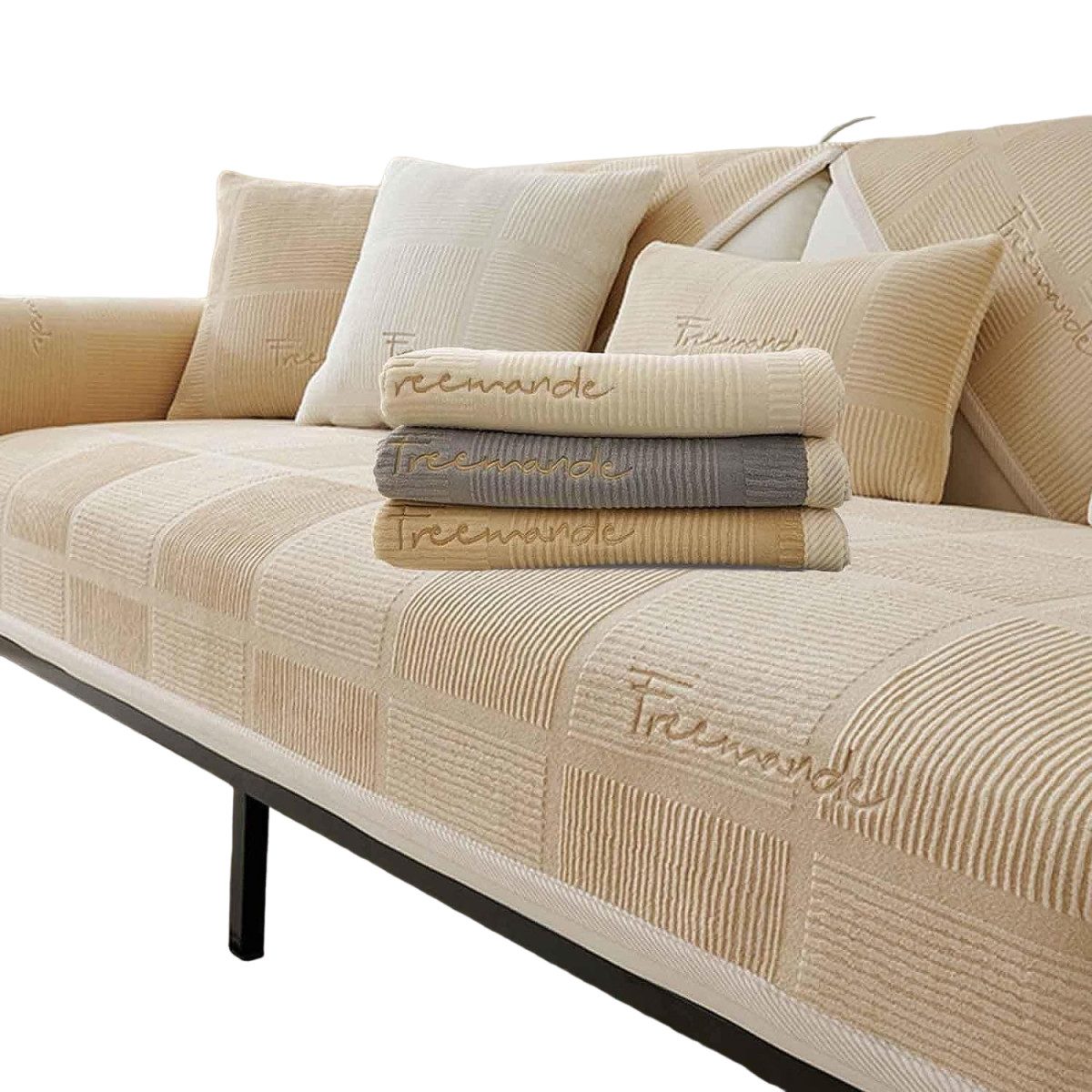 Zyronn Sofaschoner Couch Überzug, Sofa Überzug 1/2/3/4 Sitzer L Form Sofa Cover, Sofabezug Ecksofa, Sofadecken Für Sitzfläche