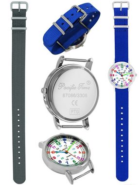 Pacific Time Quarzuhr Set Kinder Armbanduhr Lernuhr Wechselarmband, Mix und Match Design - Gratis Versand