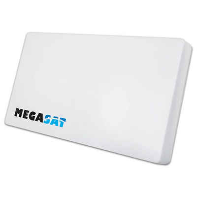Megasat Megasat Flachantenne D1 Profi-Line Single Sat Spiegel LNB austauschbar Flachantenne