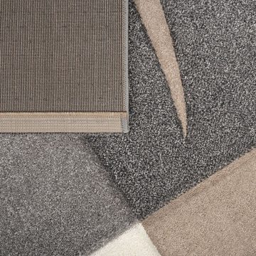 Teppich Moderner Kurzflor Teppich Wohnzimmer Kariert Trendy, TT Home, Läufer, Höhe: 16 mm