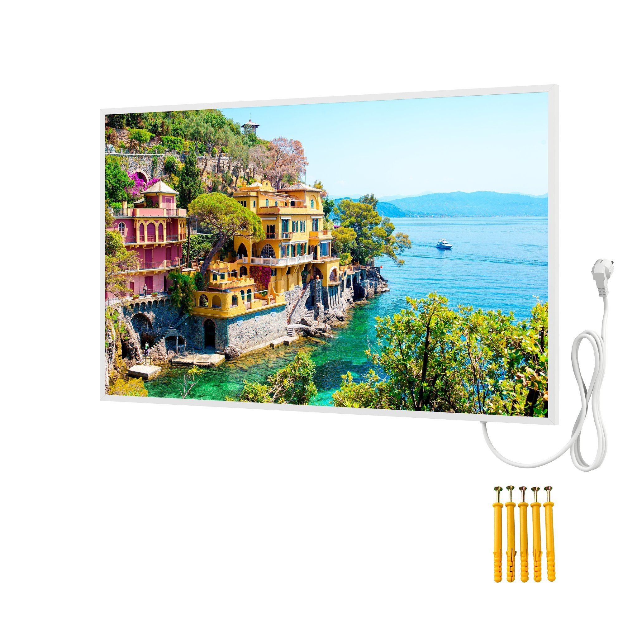 Rahmen, Infrarotheizung Motiv: Bildheizung, Bringer Portofino, Bild Infrarotheizung Italien mit